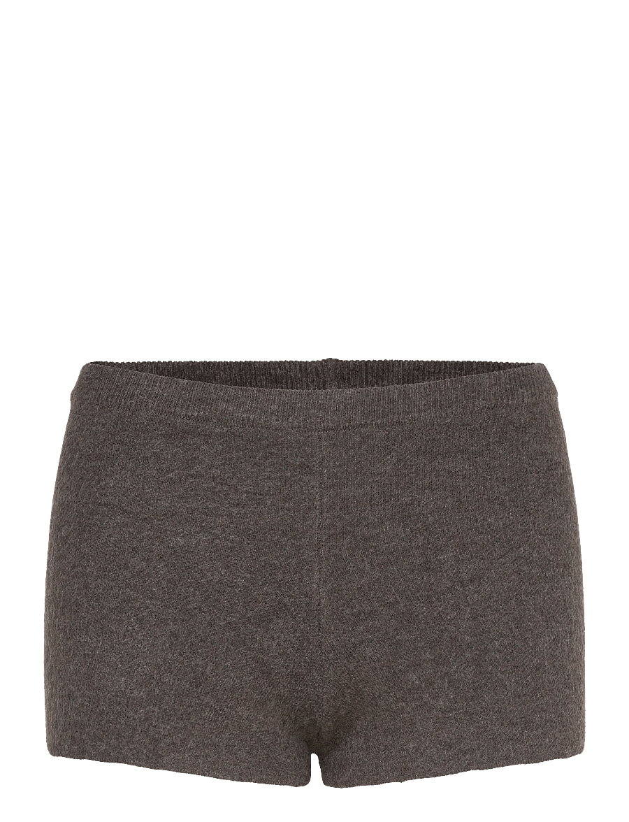 Gina Tricot - Knitted mini shorts - freizeitshorts - brown melange (7924) - 0