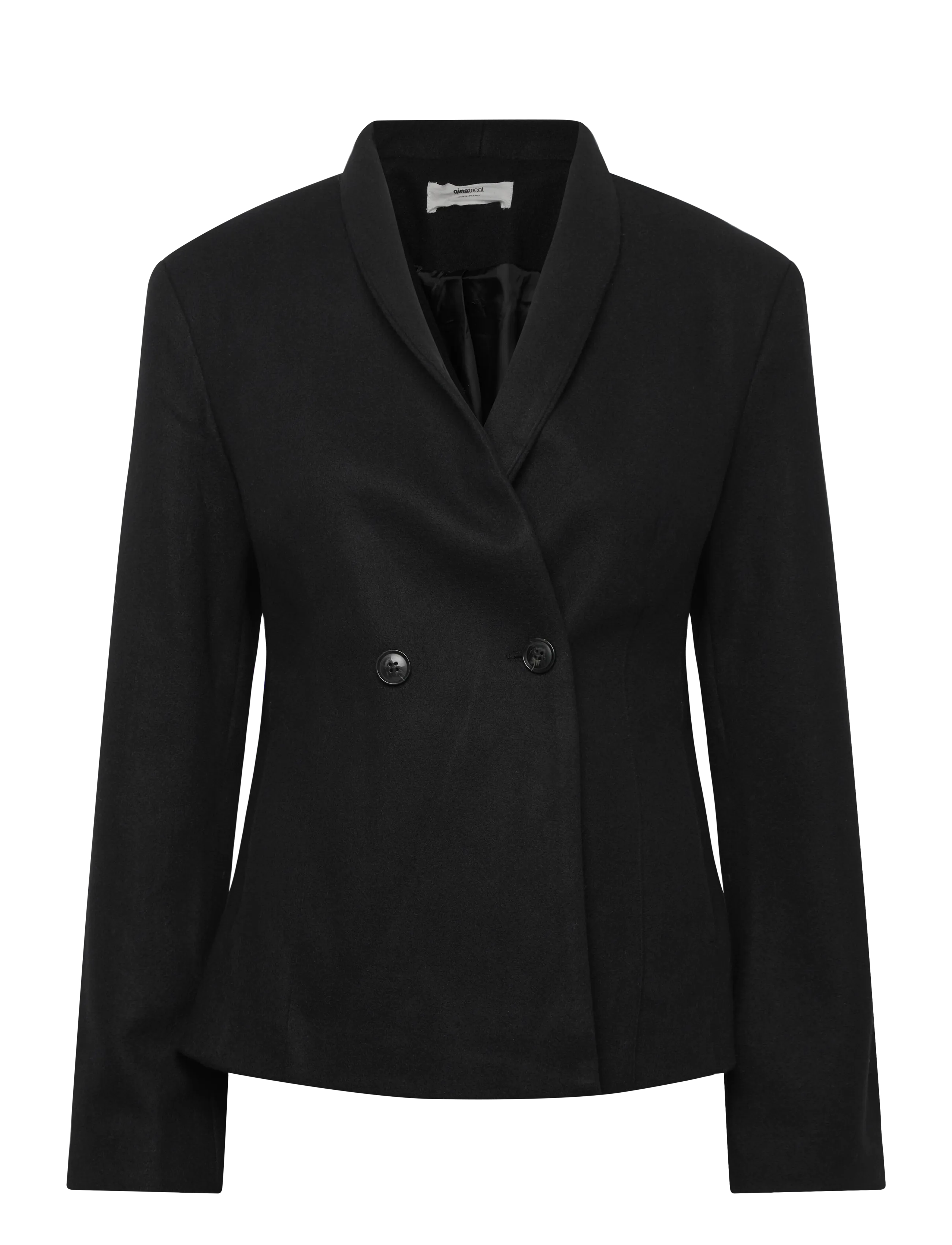 Gina Tricot Shaped wool blend jacket - Kampagne - BLACK (9000) / black