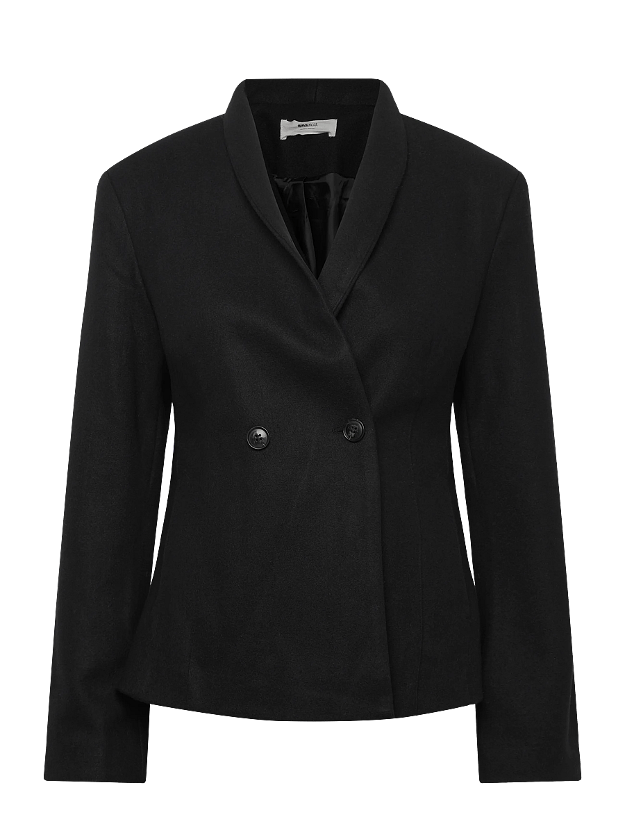 Gina Tricot - Shaped wool blend jacket - villased jakid - black (9000) - 1