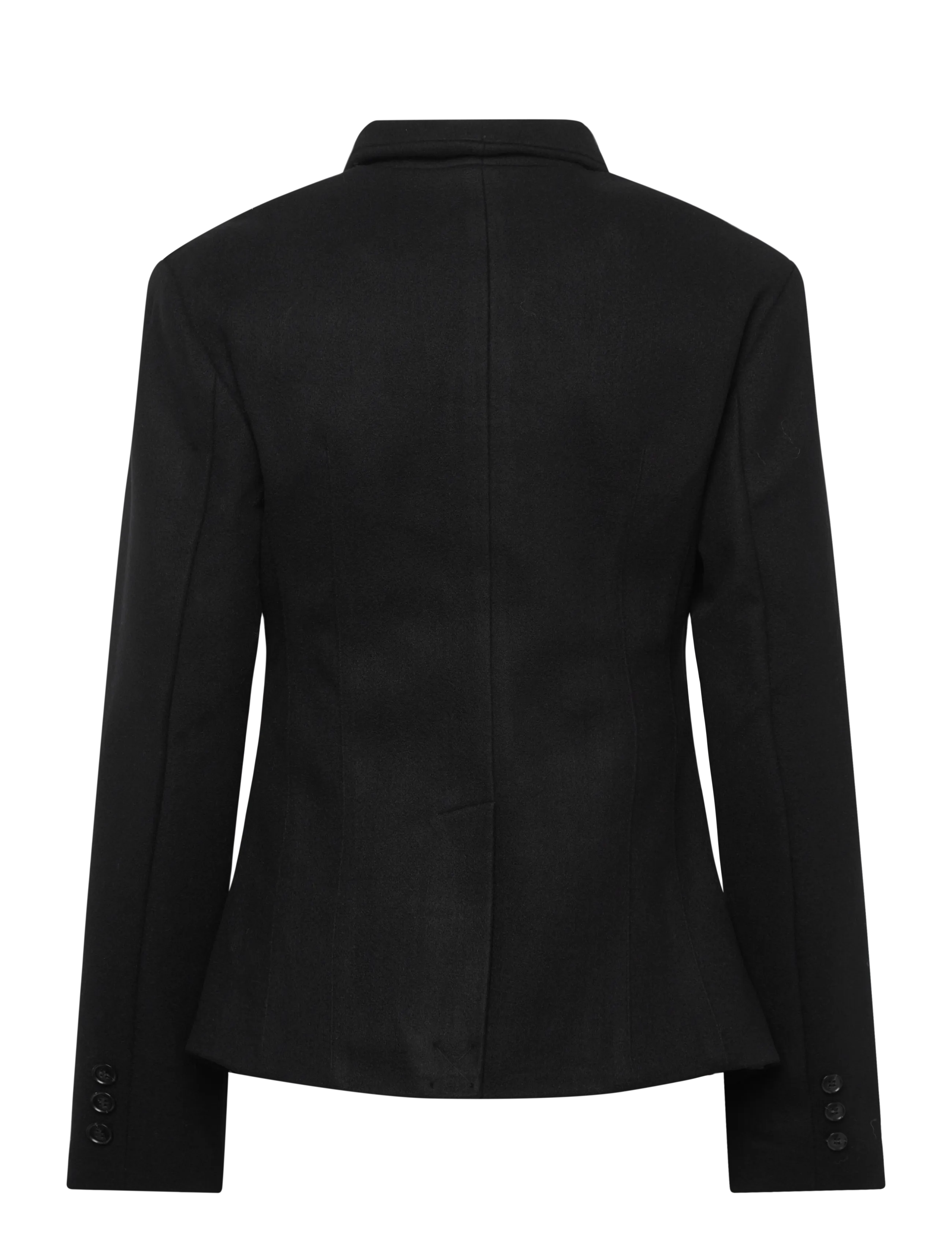 Gina Tricot - Shaped wool blend jacket - wool jackets - black (9000) - 1