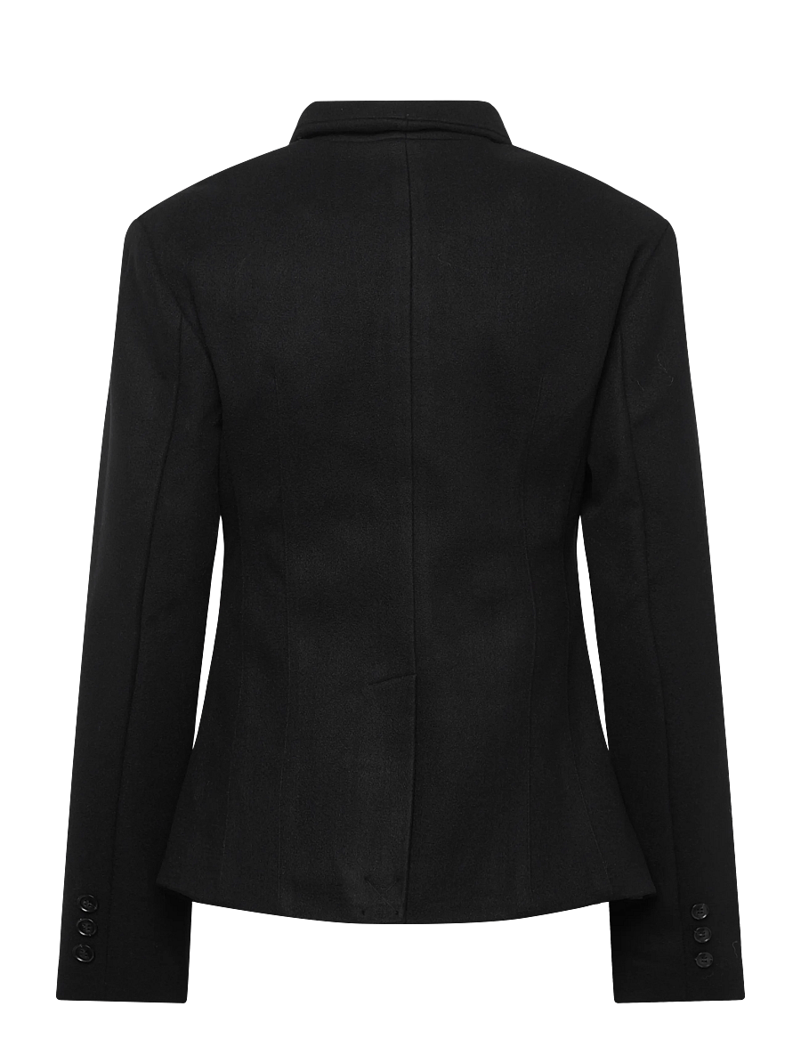Gina Tricot - Shaped wool blend jacket - villased jakid - black (9000) - 2