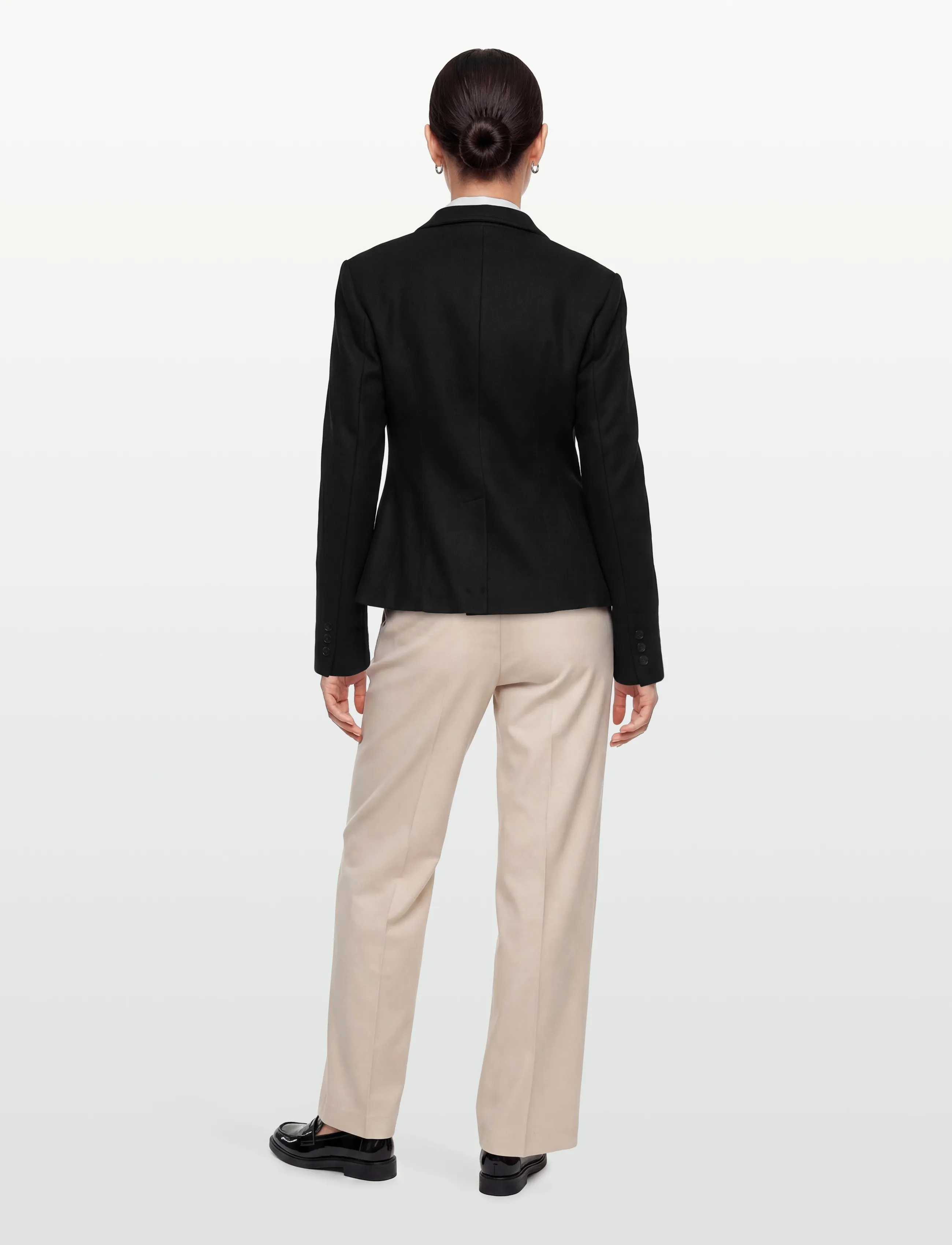 Gina Tricot - Shaped wool blend jacket - wool jackets - black (9000) - 4