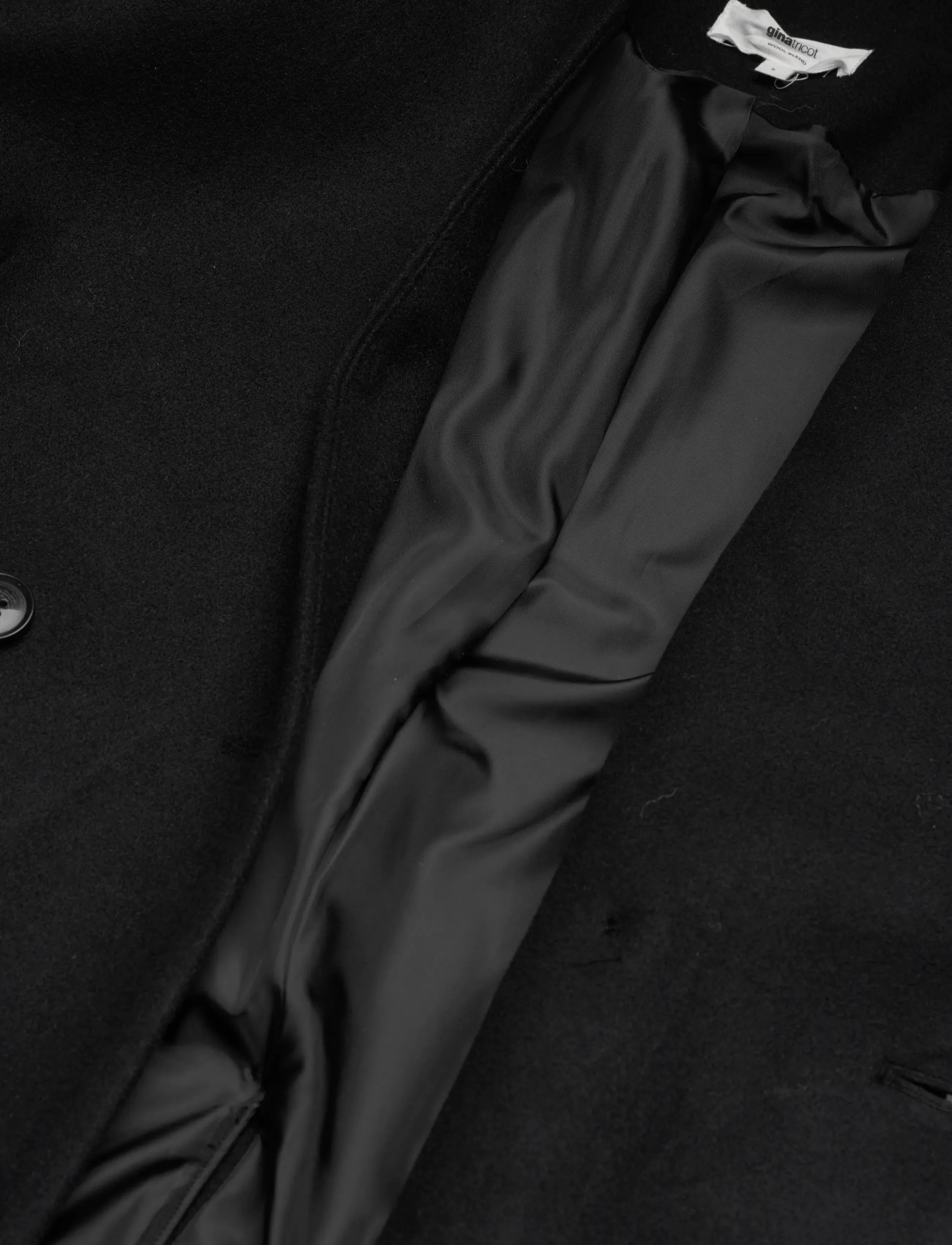 Gina Tricot - Shaped wool blend jacket - wool jackets - black (9000) - 4
