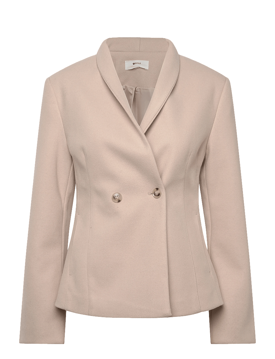 Gina Tricot - Shaped wool blend jacket - villased jakid - sand beige (7530) - 1