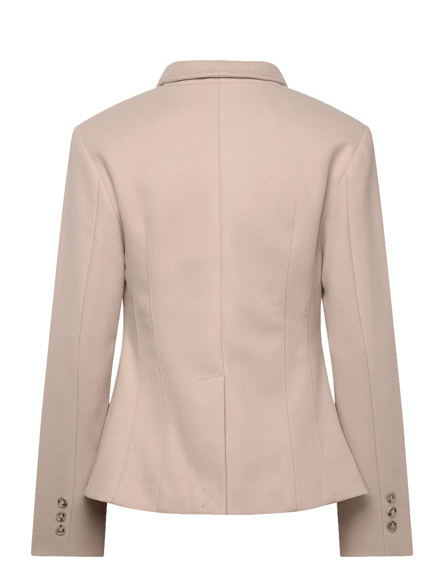 Gina Tricot - Shaped wool blend jacket - villased jakid - sand beige (7530) - 2