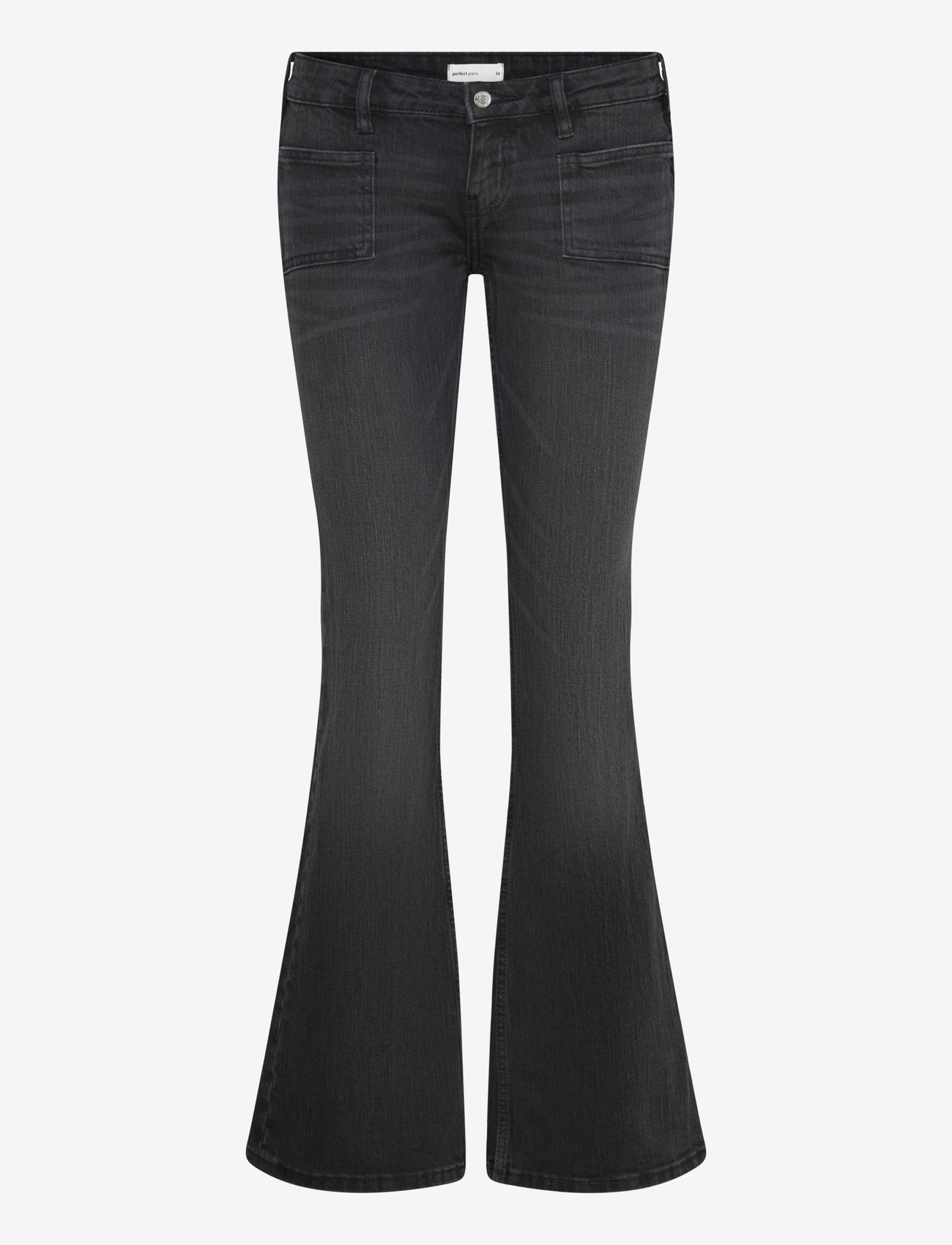 Gina Tricot - Low flare jeans - flared jeans - offblack - 0