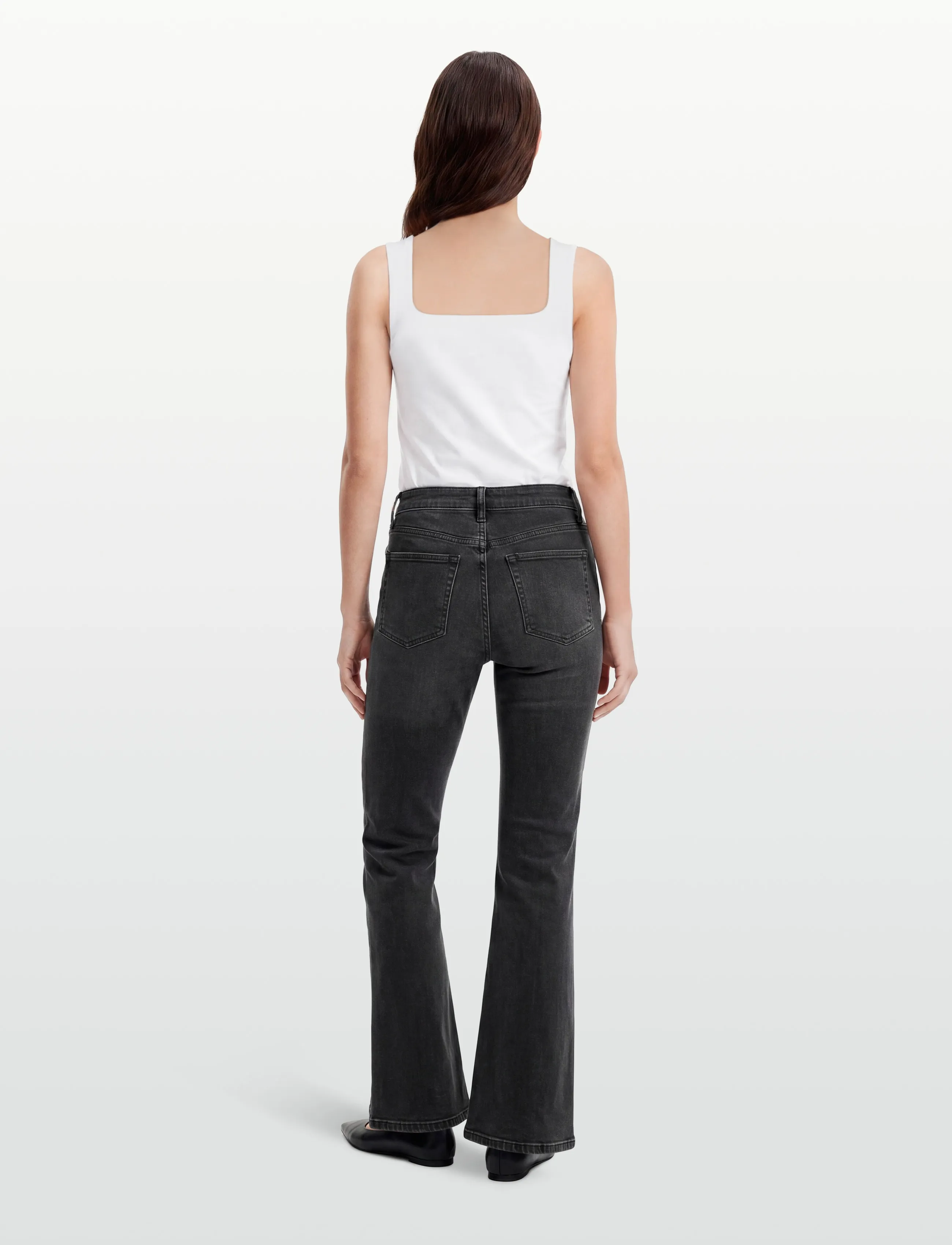 Gina Tricot - Low flare jeans - flared jeans - offblack - 4