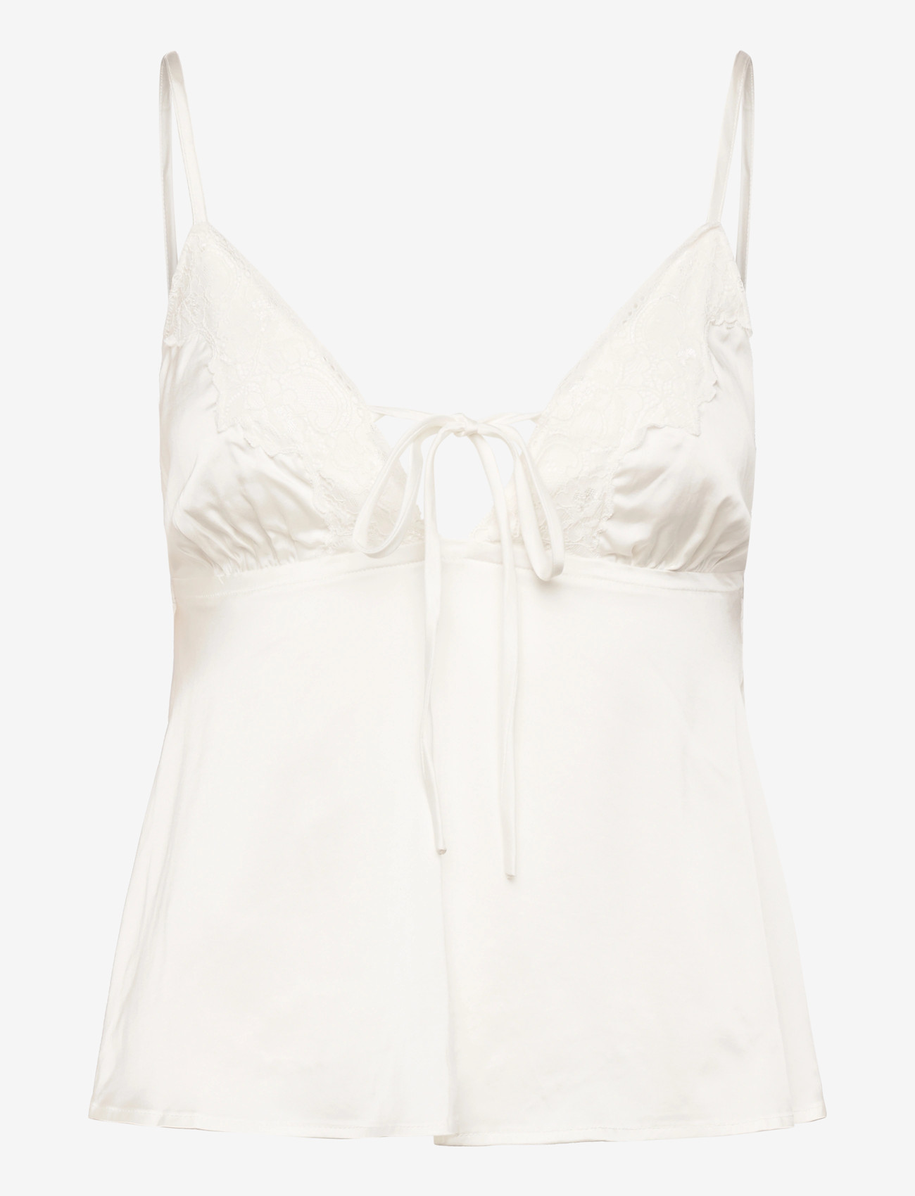 Gina Tricot - Satin loungewear singlet - Överdelar - gardenia (1496) - 0
