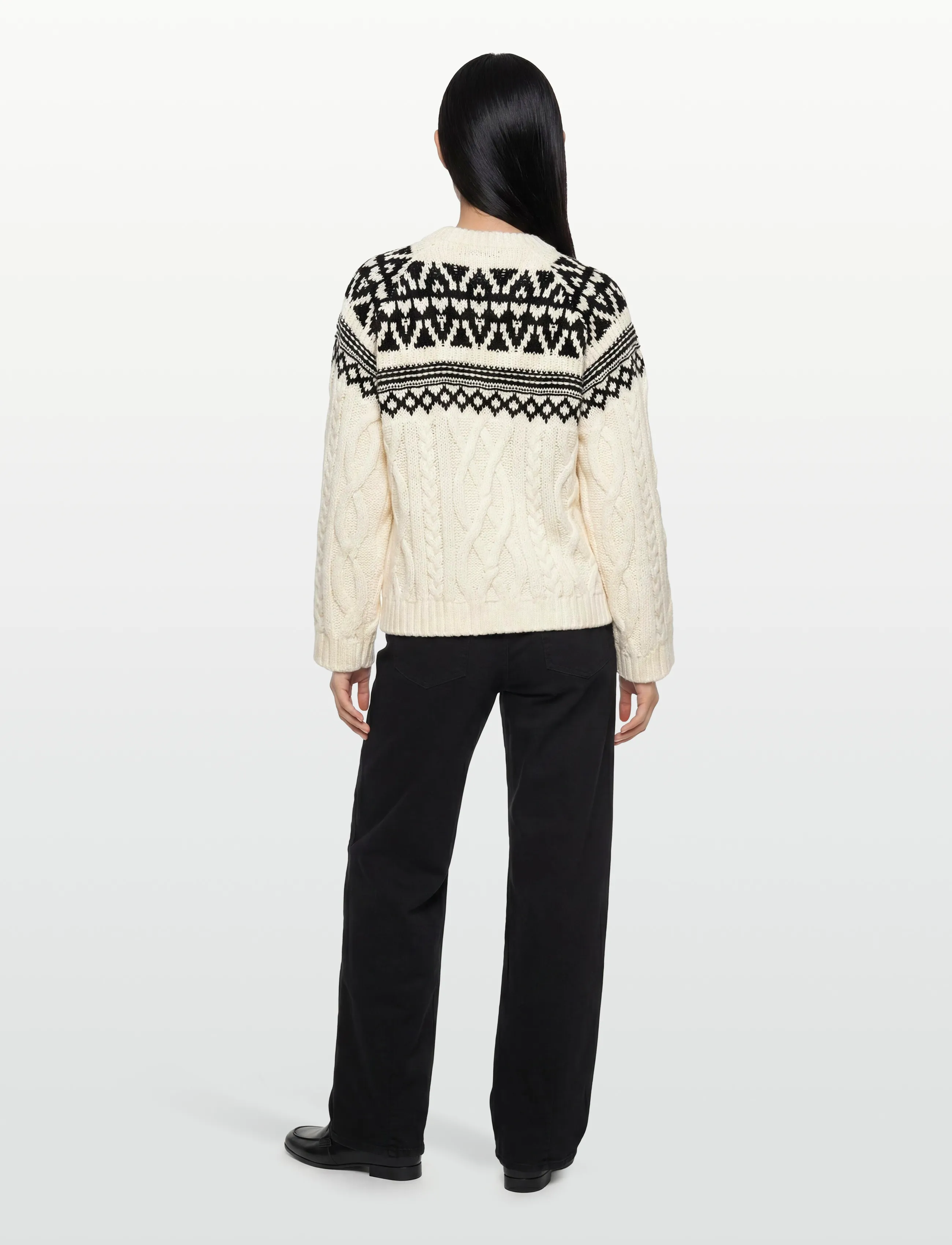 Gina Tricot - Jacquard knitted sweater - pullover - cream (1047) - 4