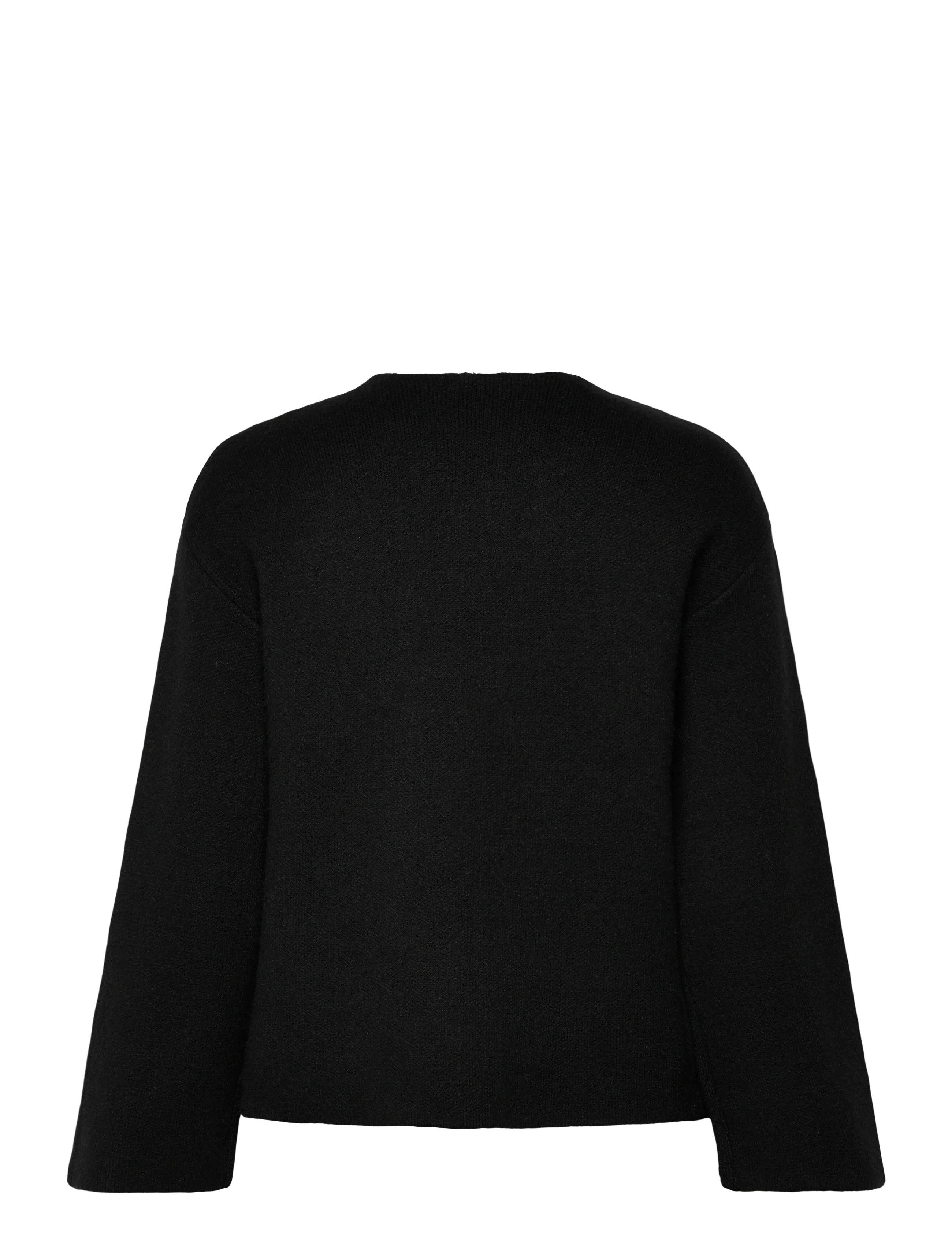 Gina Tricot - Knitted button cardigan - koftor - black (9000) - 1