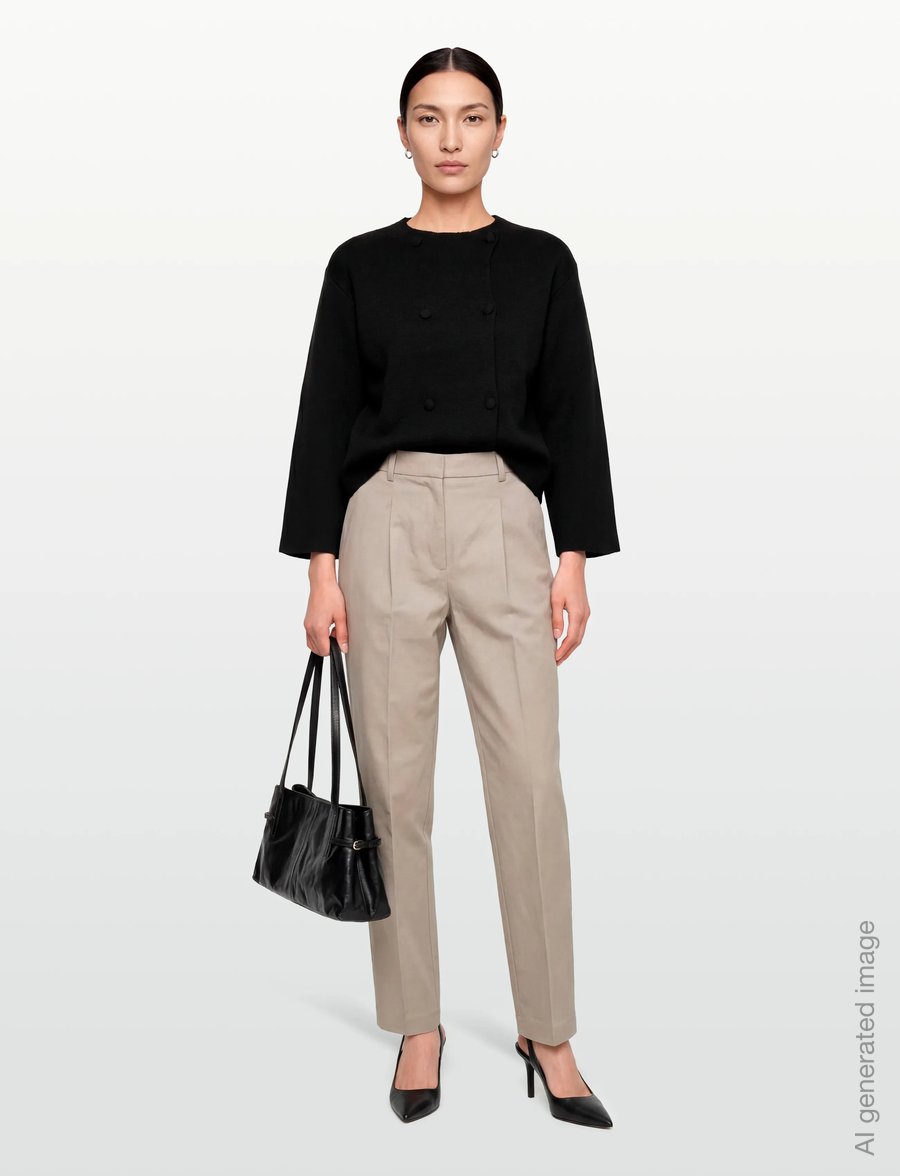 Gina Tricot - Knitted button cardigan - kardiganid - black (9000) - 0