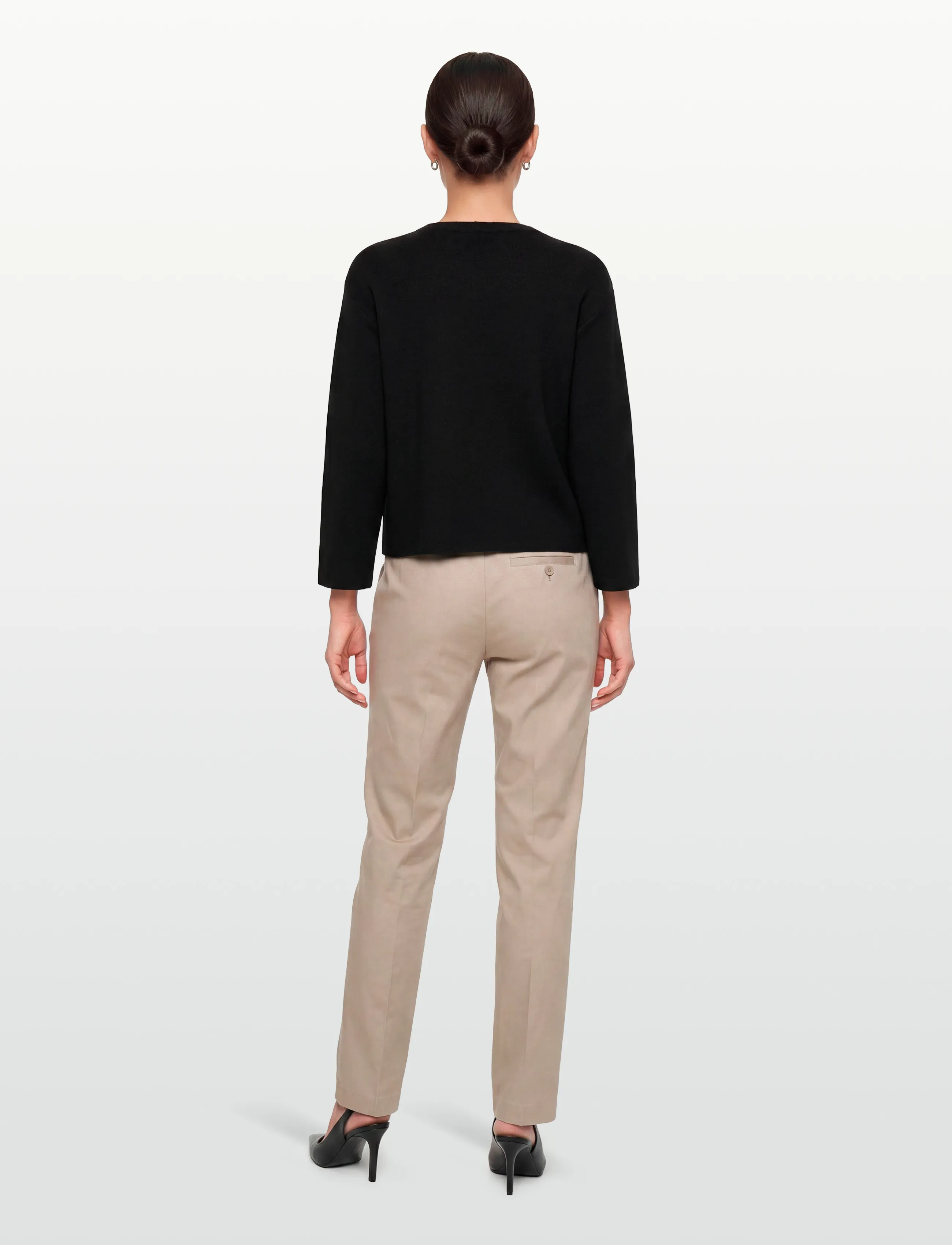 Gina Tricot - Knitted button cardigan - kardigani - black (9000) - 4