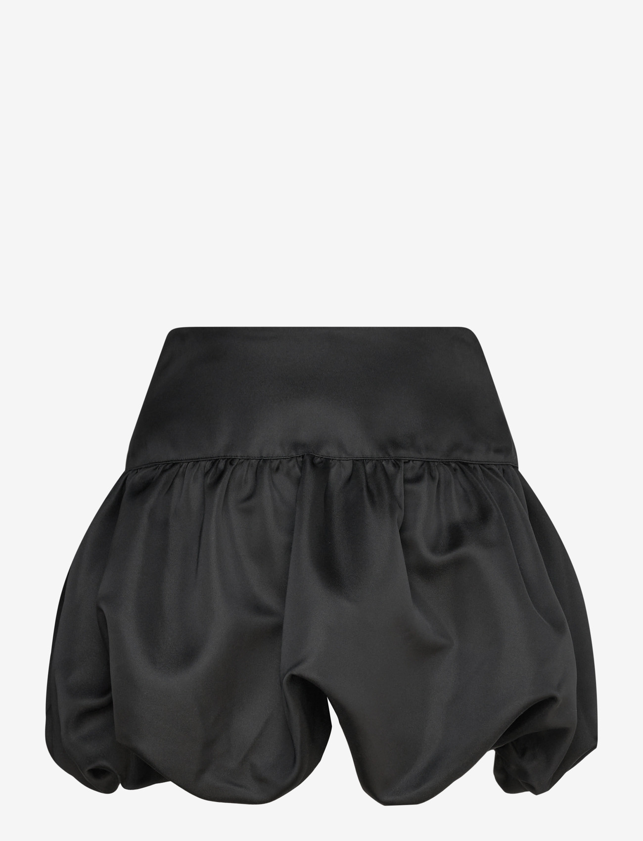 Gina Tricot - Satin balloon mini skirt - korta kjolar - black (9000) - 1