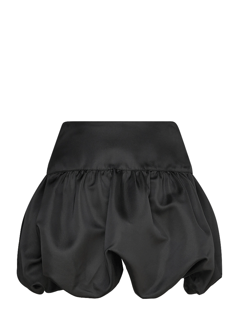 Gina Tricot - Satin balloon mini skirt - korta kjolar - black (9000) - 1
