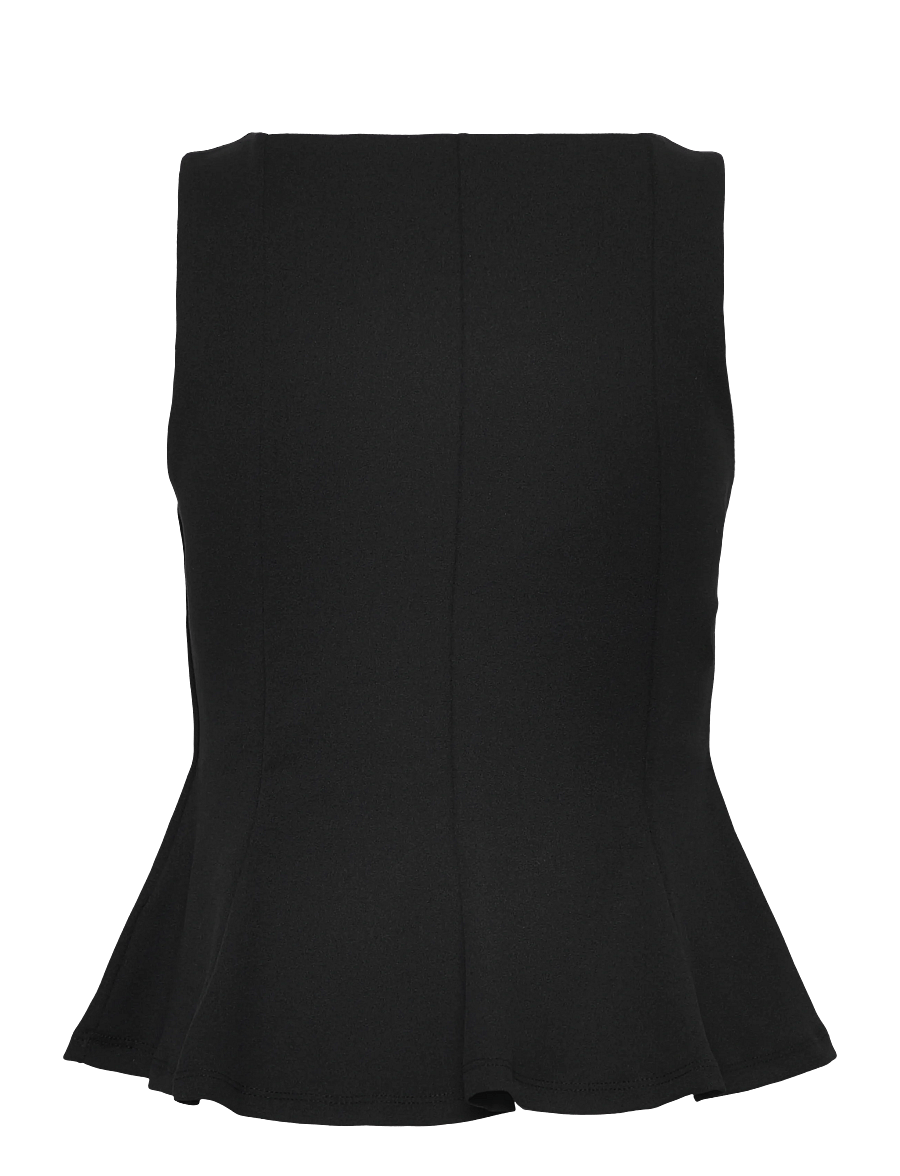Gina Tricot - Peplum top - crop tops - black (9000) - 1