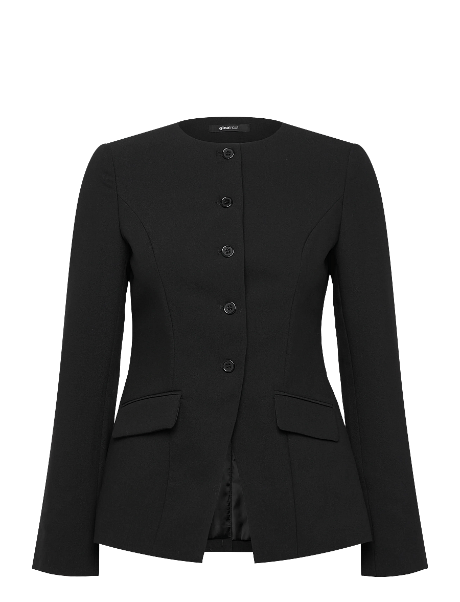 Gina Tricot - High neck shaped blazer - einreihige blazer - black (9000) - 1