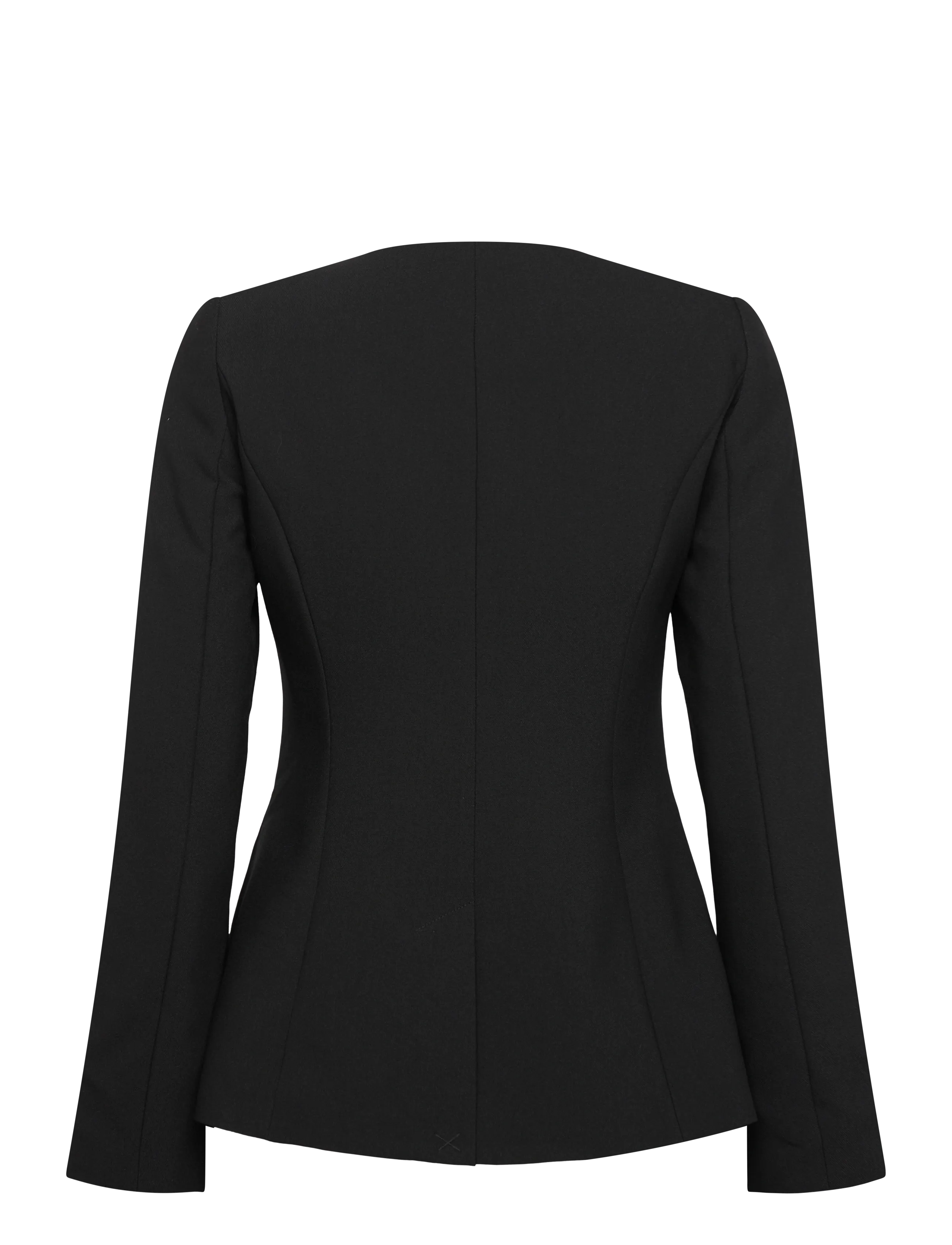 Gina Tricot - High neck shaped blazer - enkeltradede blazere - black (9000) - 2