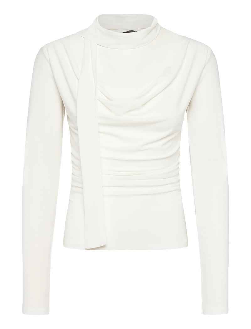 Gina Tricot - Scarf top - langärmlige tops - offwhite - 1