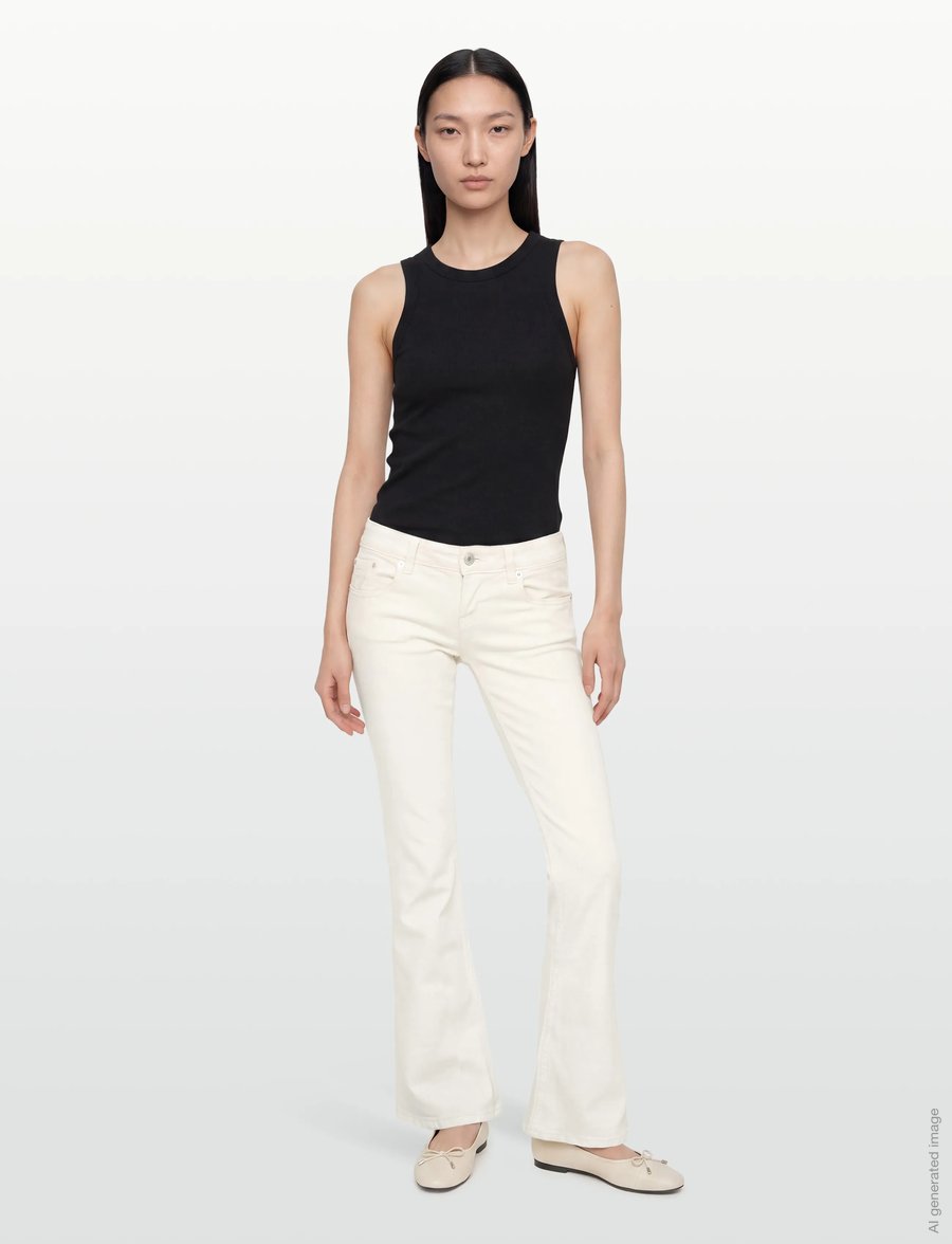 Gina Tricot - Ultra low bootcut jeans - bootcut-jeans - offwhite - 0