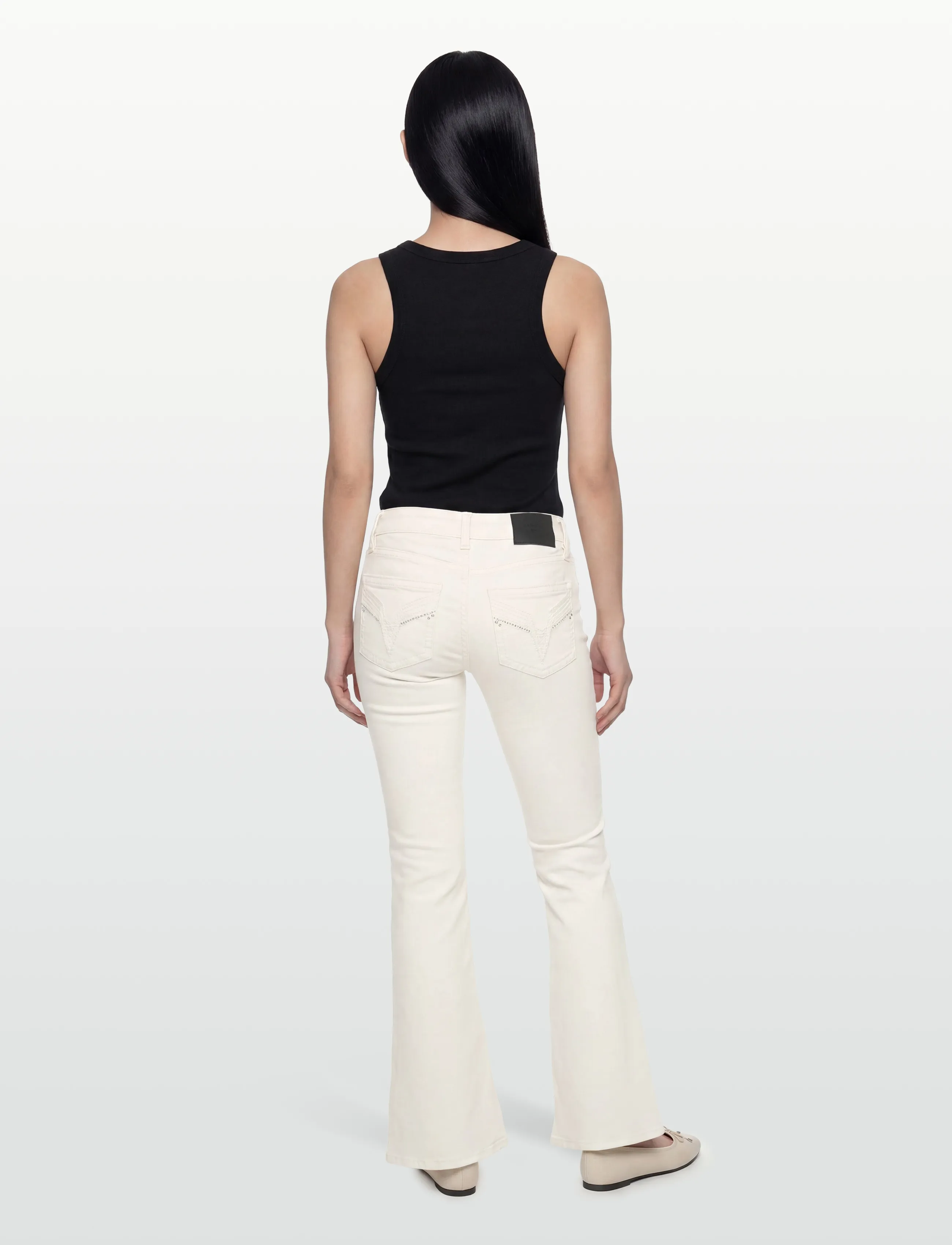 Gina Tricot - Ultra low bootcut jeans - bootcut jeans - offwhite - 4