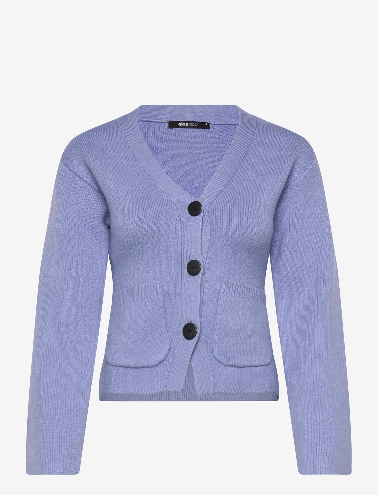 Gina Tricot - Shaped knitted cardigan - cardigans - brunnera blue (5435) - 0