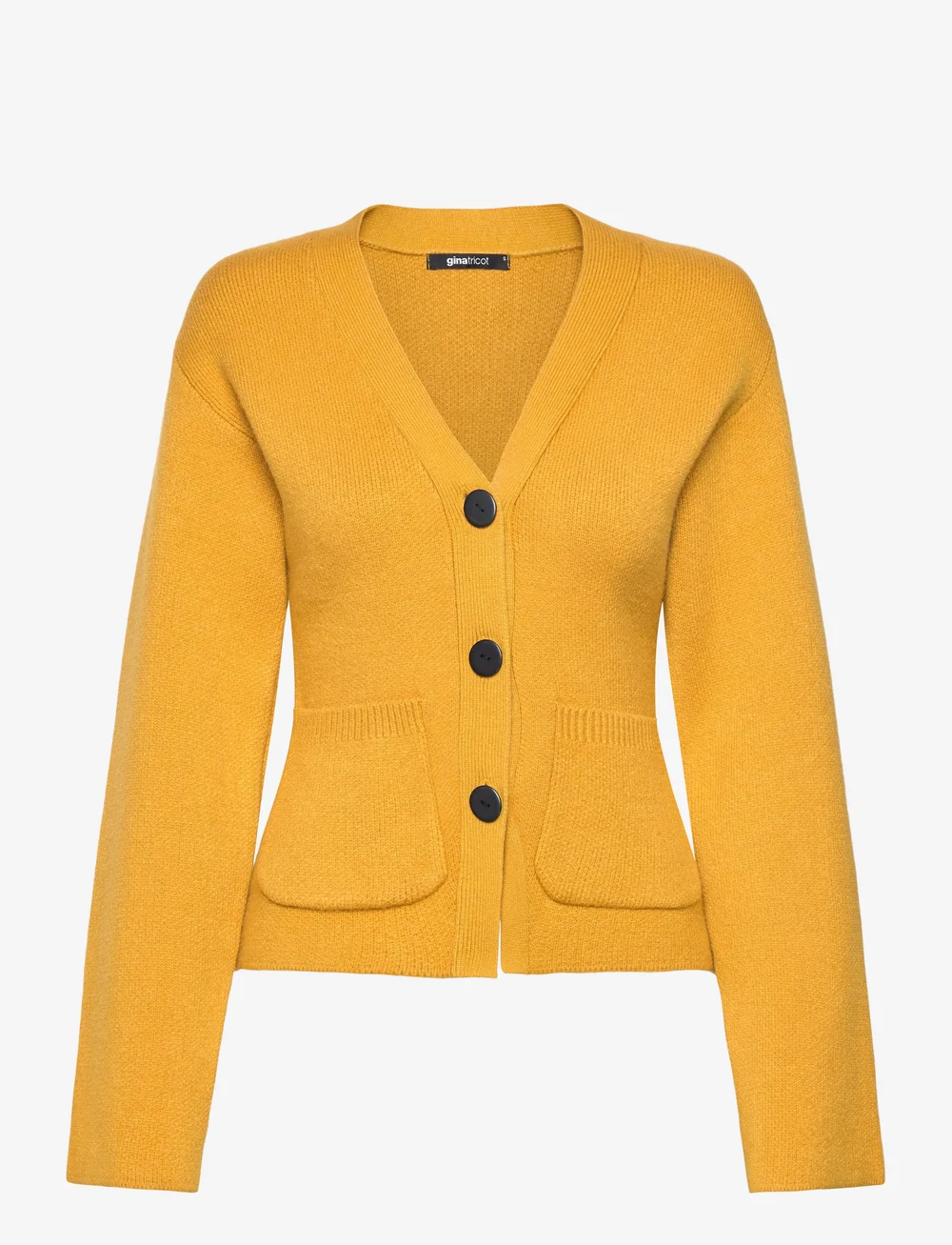 Gina Tricot - Shaped knitted cardigan - koftor - golden yellow (2970) - 0