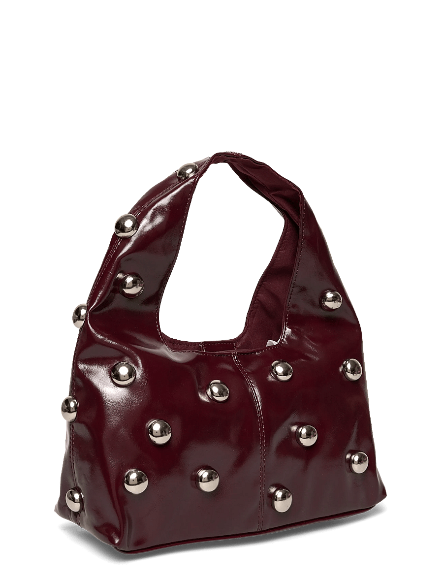 Gina Tricot - Slouchy studded bag - særlige begivenheder - burgundy (4670) - 2