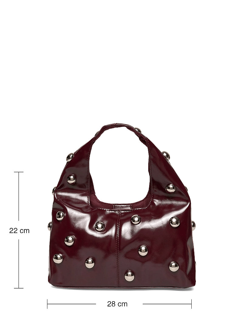 Gina Tricot - Slouchy studded bag - særlige begivenheder - burgundy (4670) - 3
