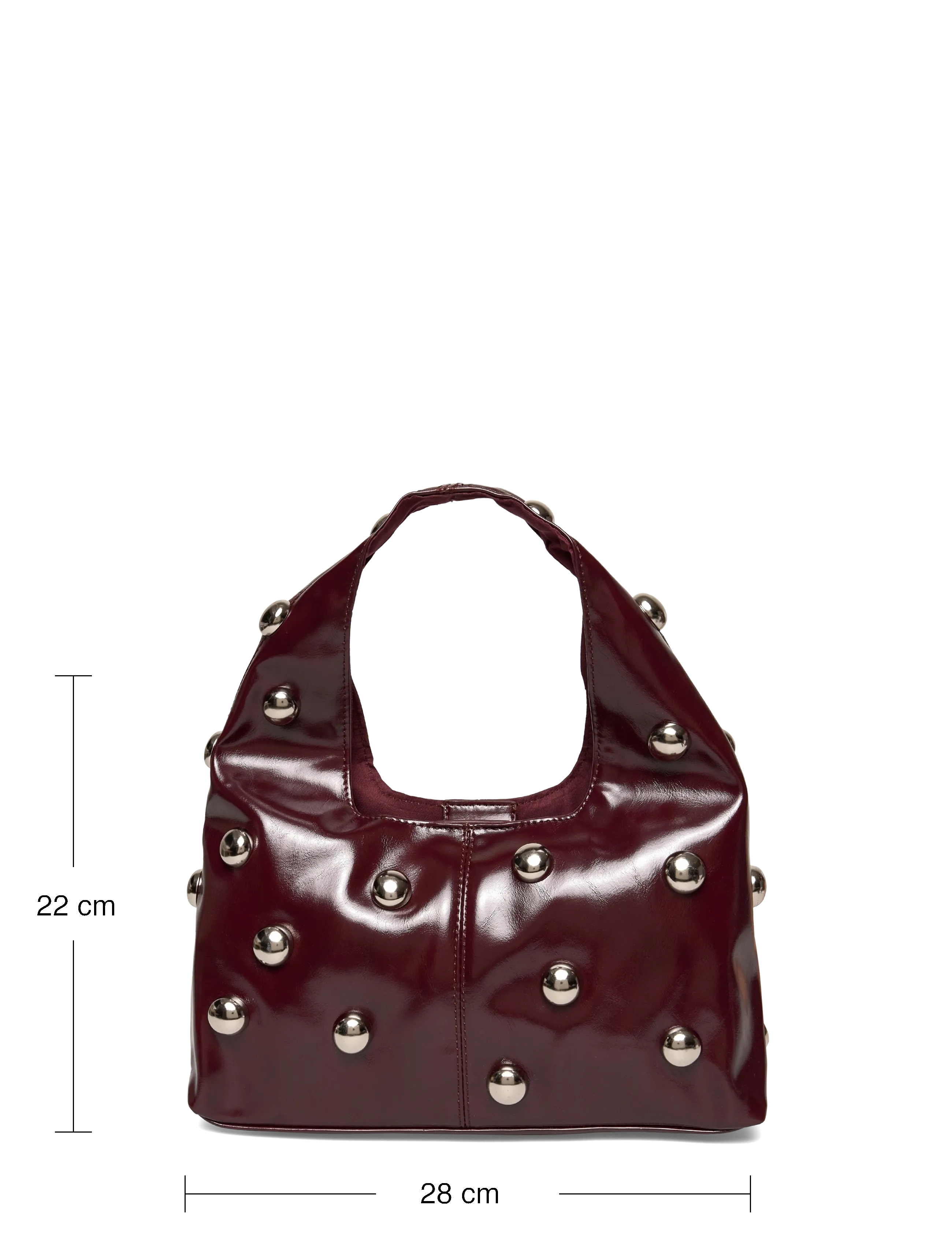 Gina Tricot - Slouchy studded bag - special occasions - burgundy (4670) - 3