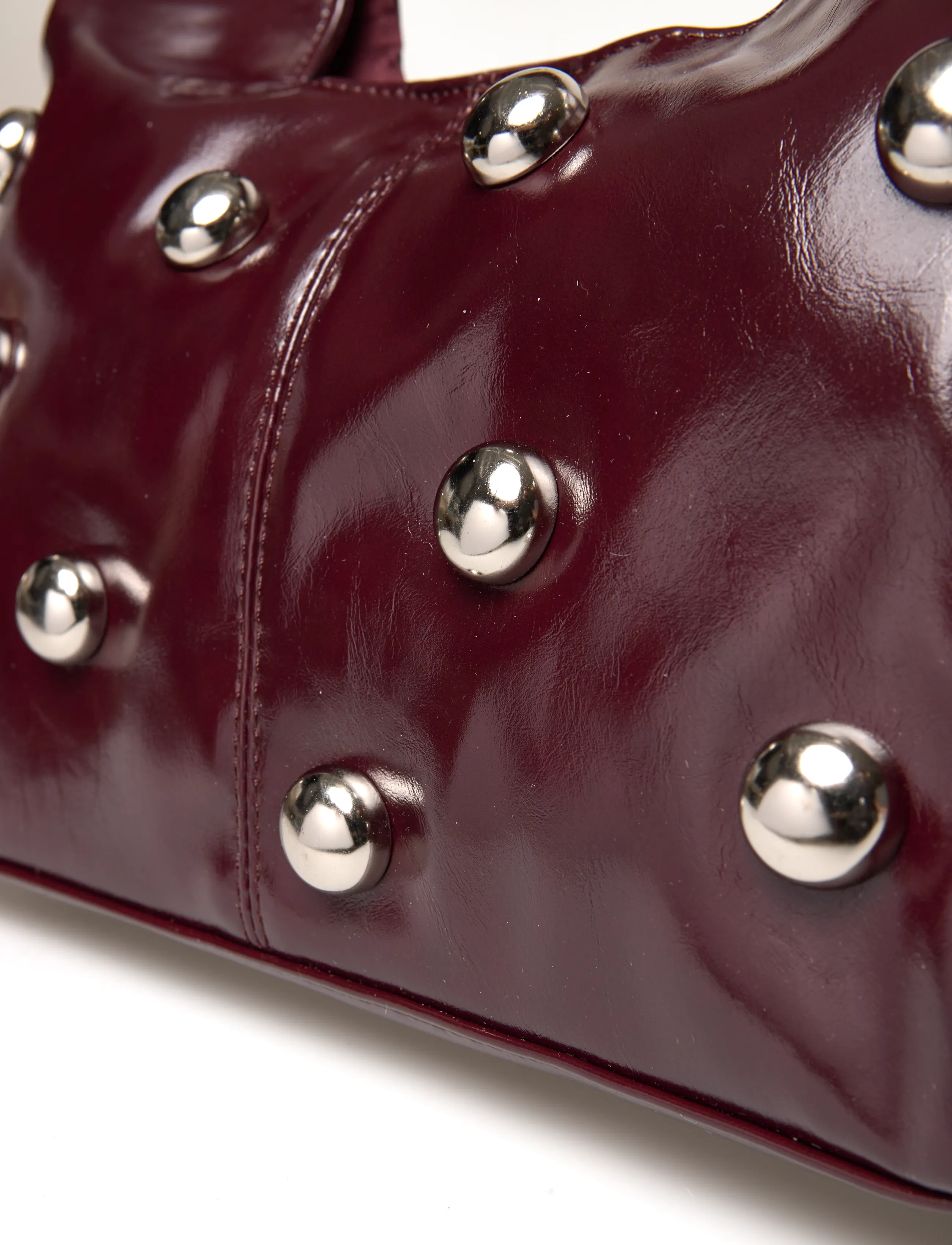 Gina Tricot - Slouchy studded bag - special occasions - burgundy (4670) - 4