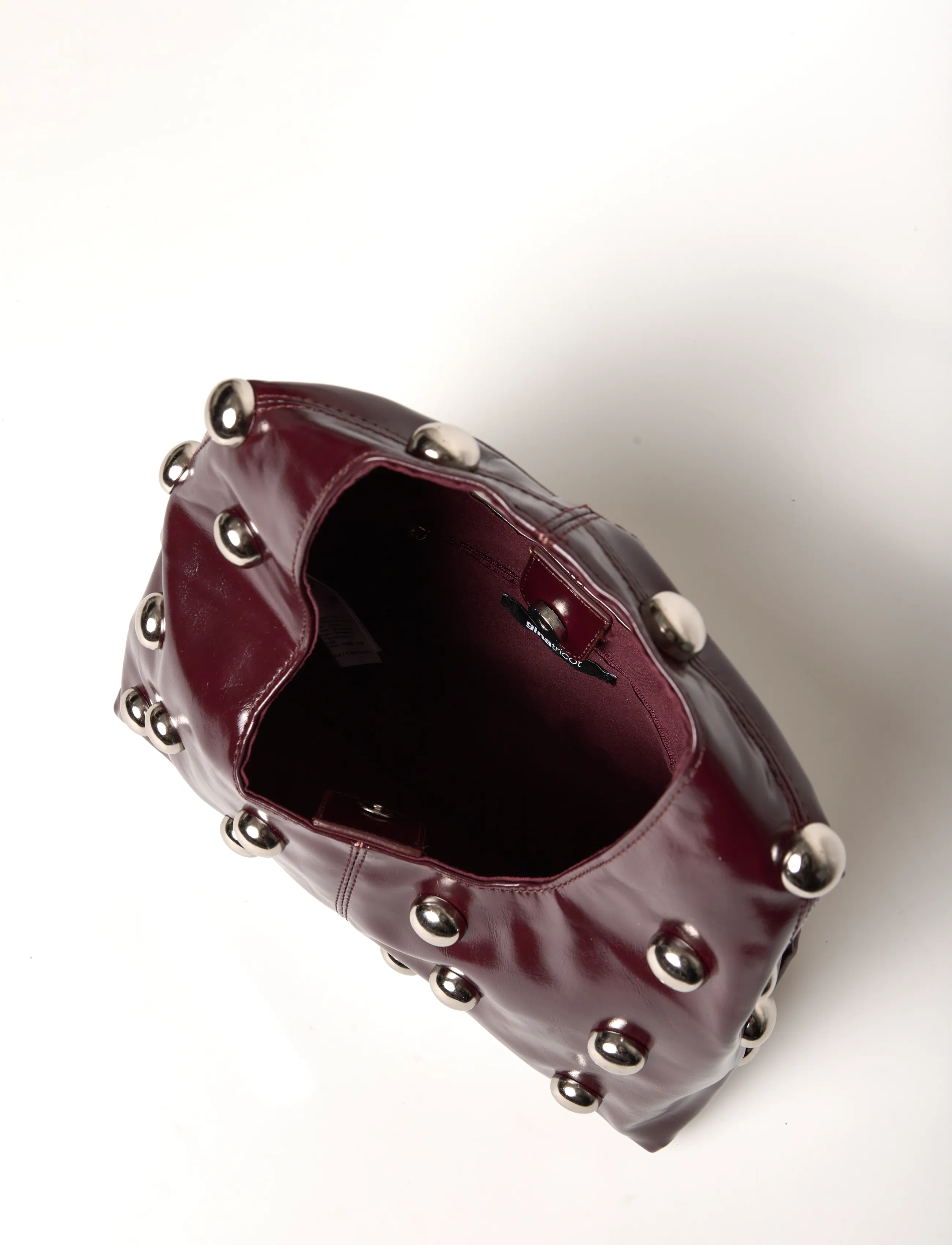 Gina Tricot - Slouchy studded bag - special occasions - burgundy (4670) - 5