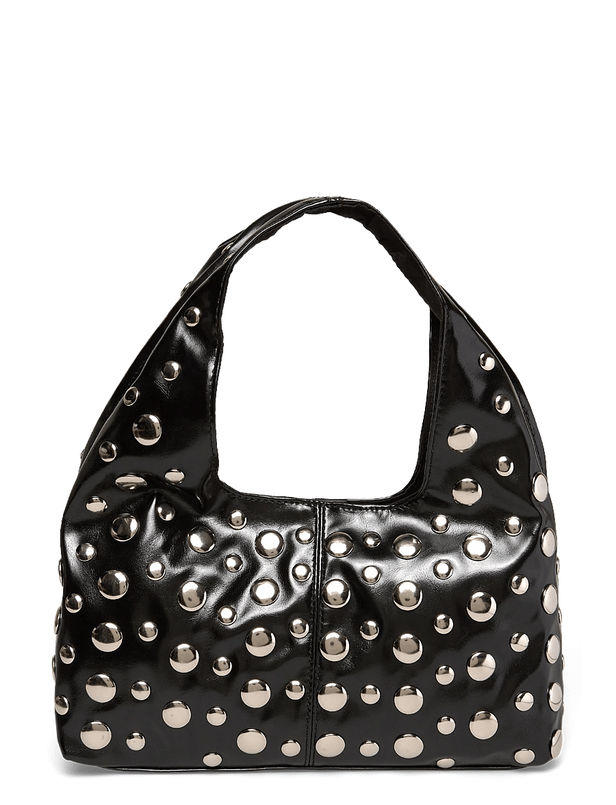 Gina Tricot - Slouchy small studded bag - erilised sündmused - black/silver (9280) - 0