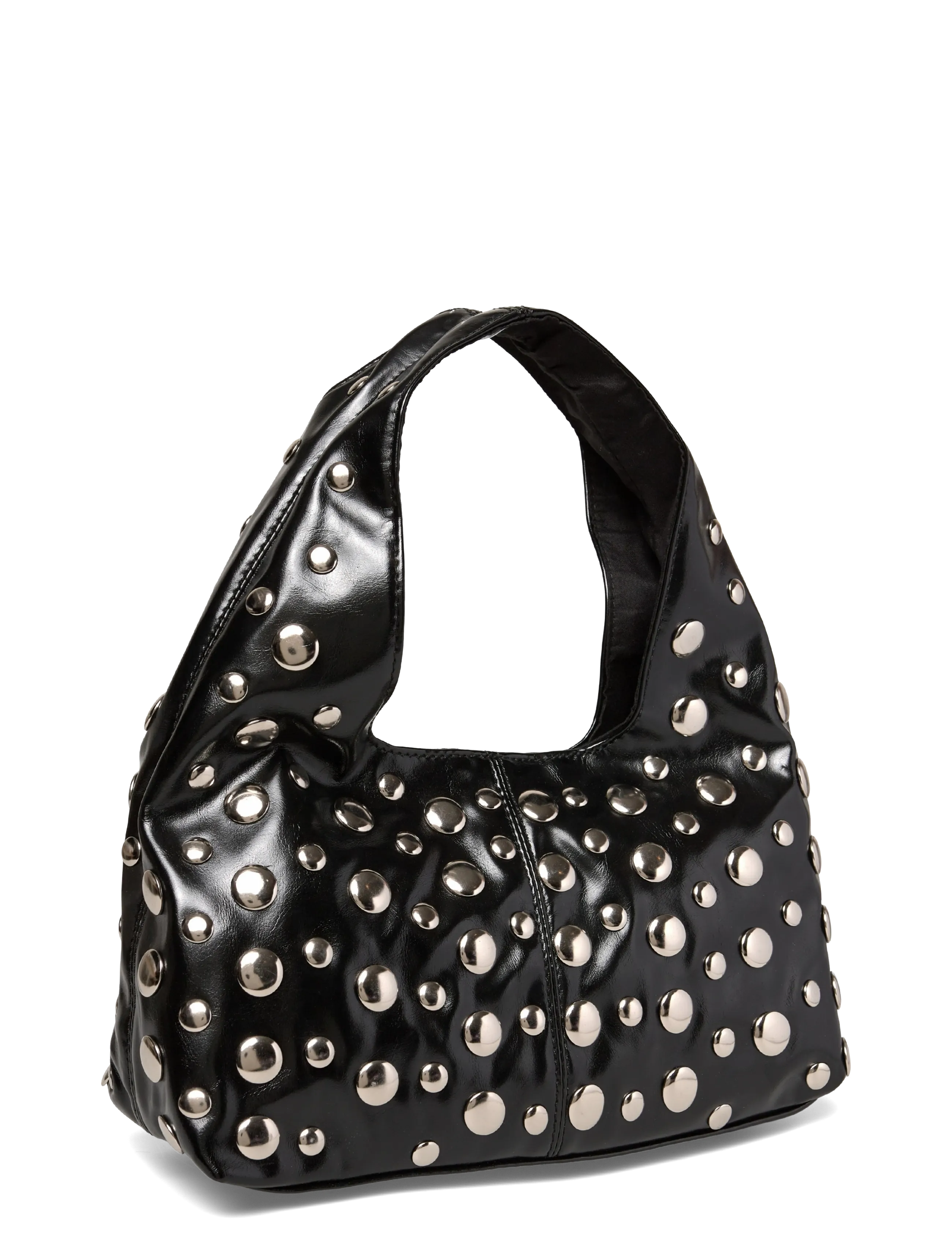 Gina Tricot - Slouchy small studded bag - spesielle anledninger - black/silver (9280) - 2