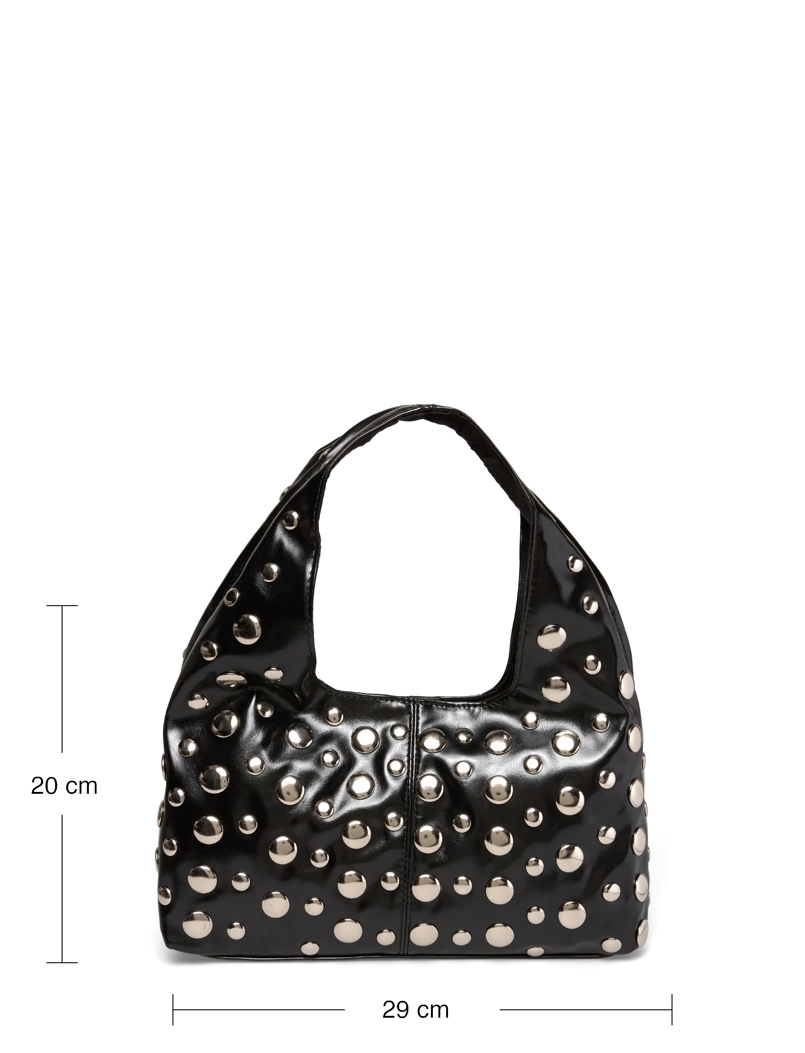 Gina Tricot - Slouchy small studded bag - spesielle anledninger - black/silver (9280) - 3