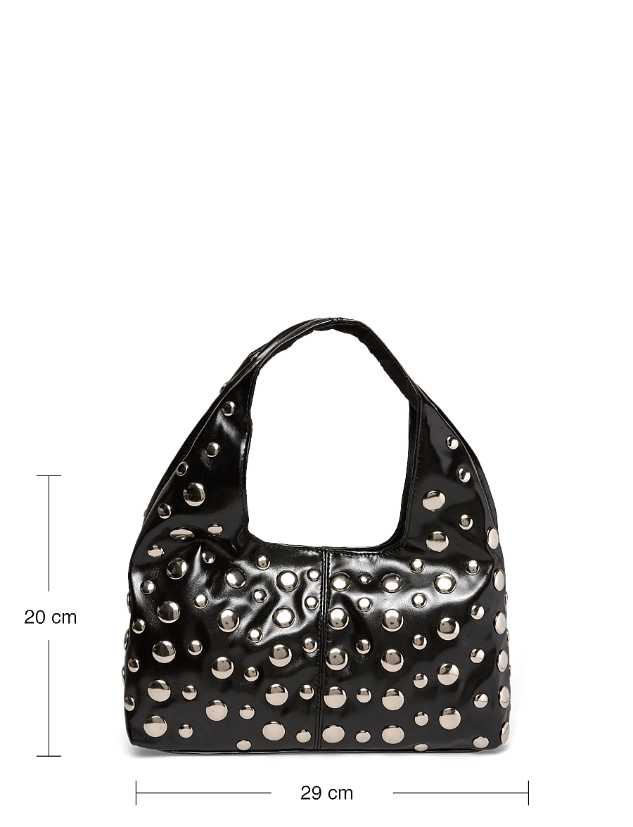 Gina Tricot - Slouchy small studded bag - erilised sündmused - black/silver (9280) - 3