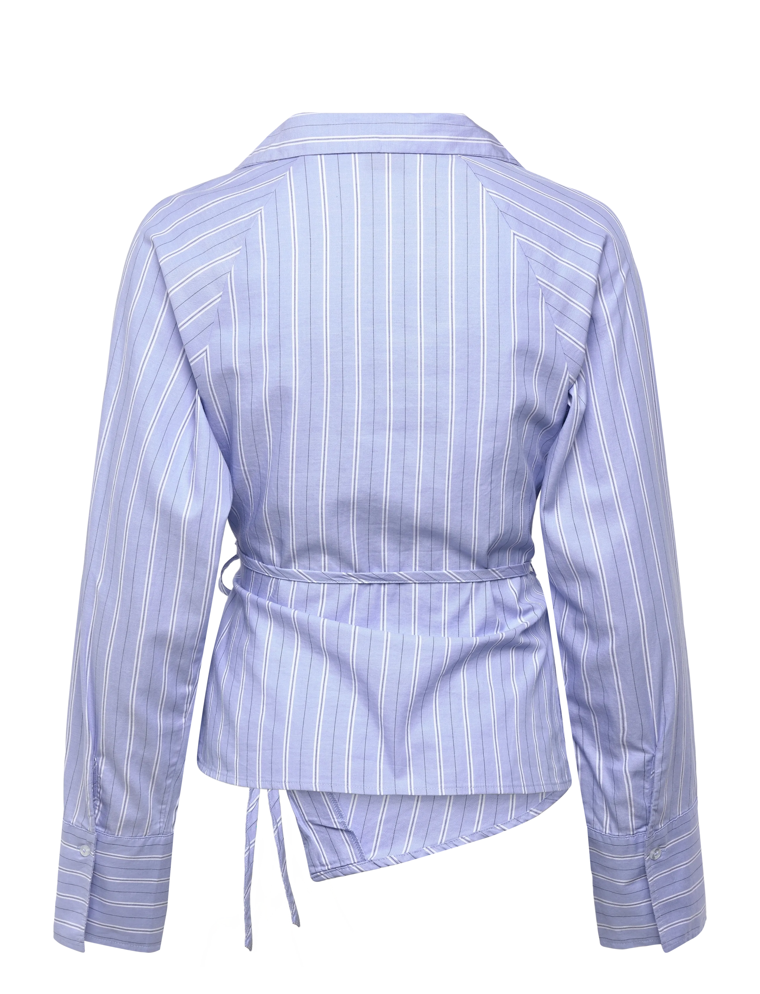 Gina Tricot - Tie front shirt - blue/stripe (5244) - 1