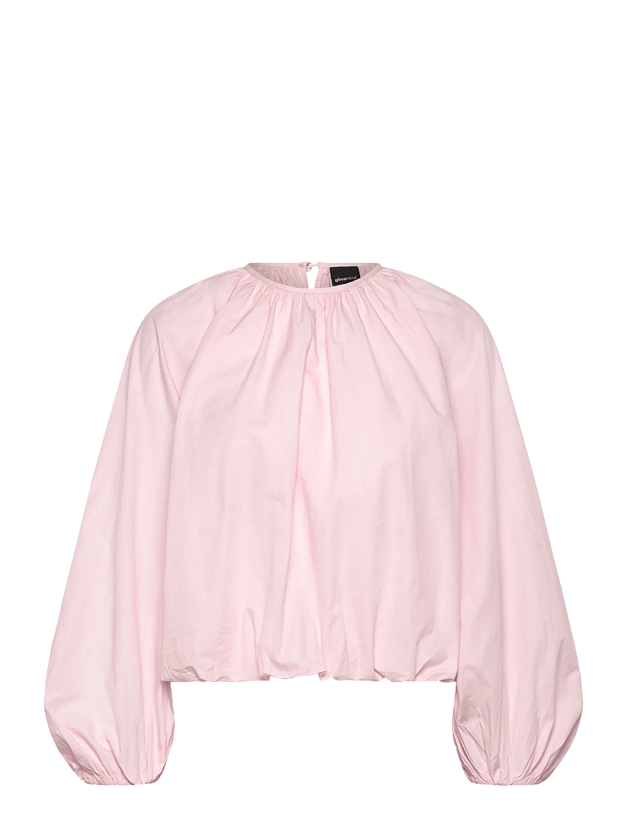 Gina Tricot - Button blouse - long sleeved blouses - pink - 1
