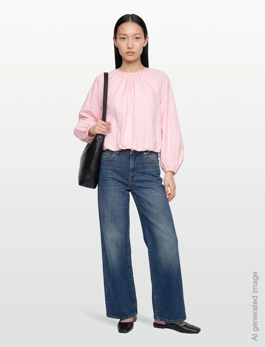 Gina Tricot - Button blouse - long sleeved blouses - pink - 0