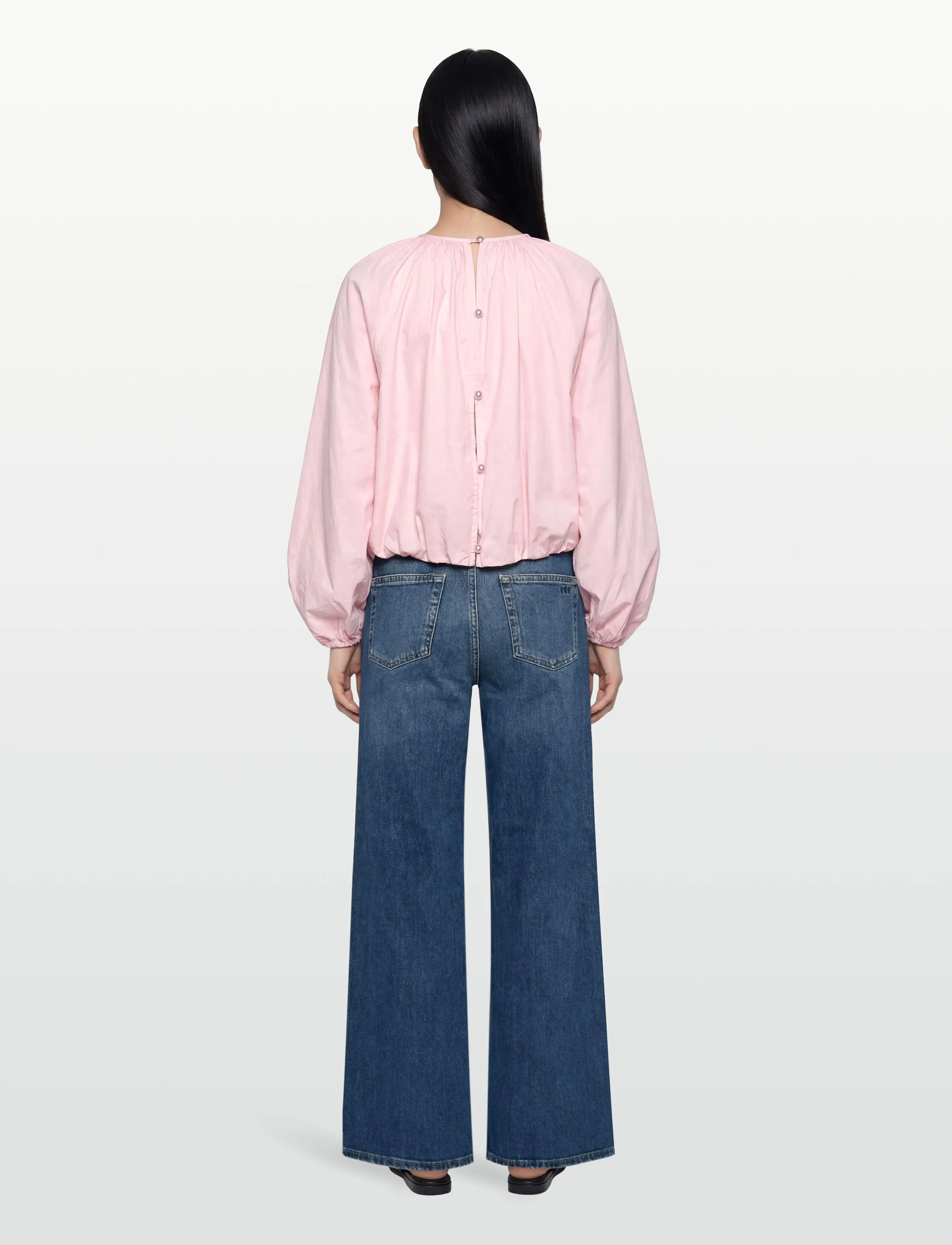 Gina Tricot - Button blouse - langærmede bluser - pink - 4