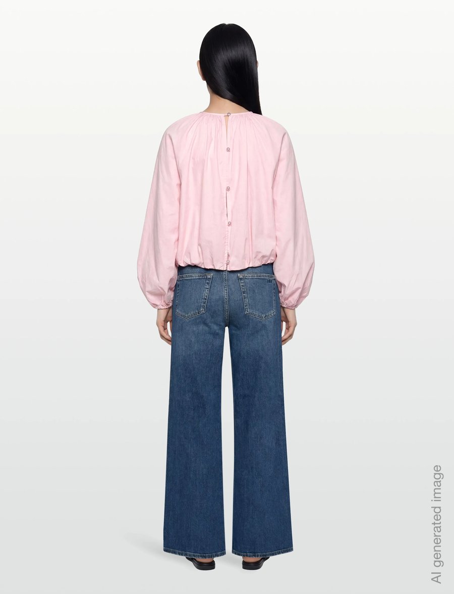 Gina Tricot - Button blouse - long sleeved blouses - pink - 4