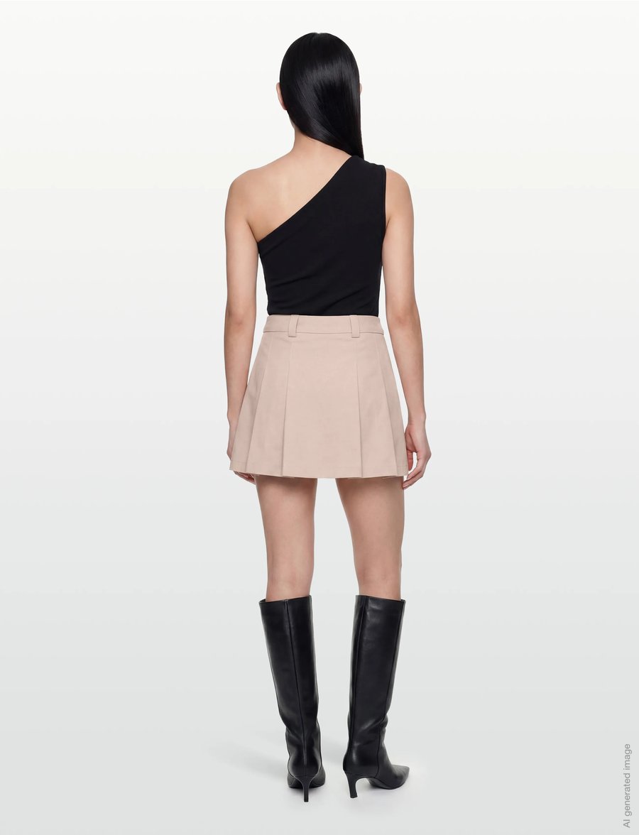 Gina Tricot - Pleated skirt - jupes plissées - sand - 4