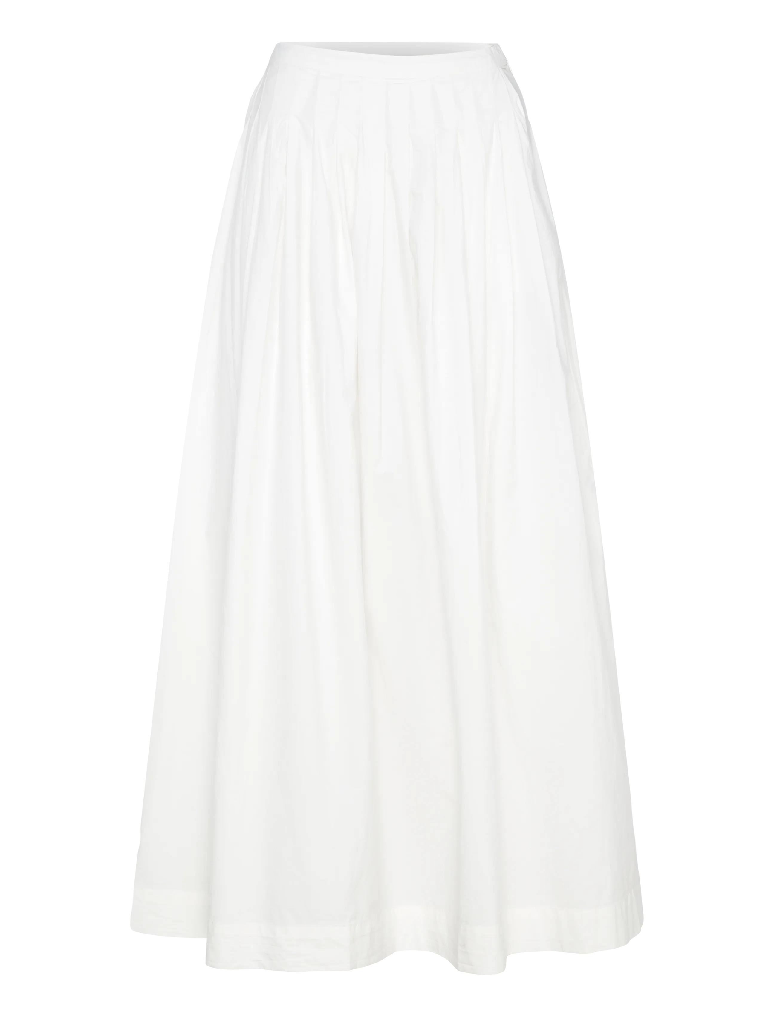 Gina Tricot Pleated skirt - Maxi nederdele - OFFWHITE / white