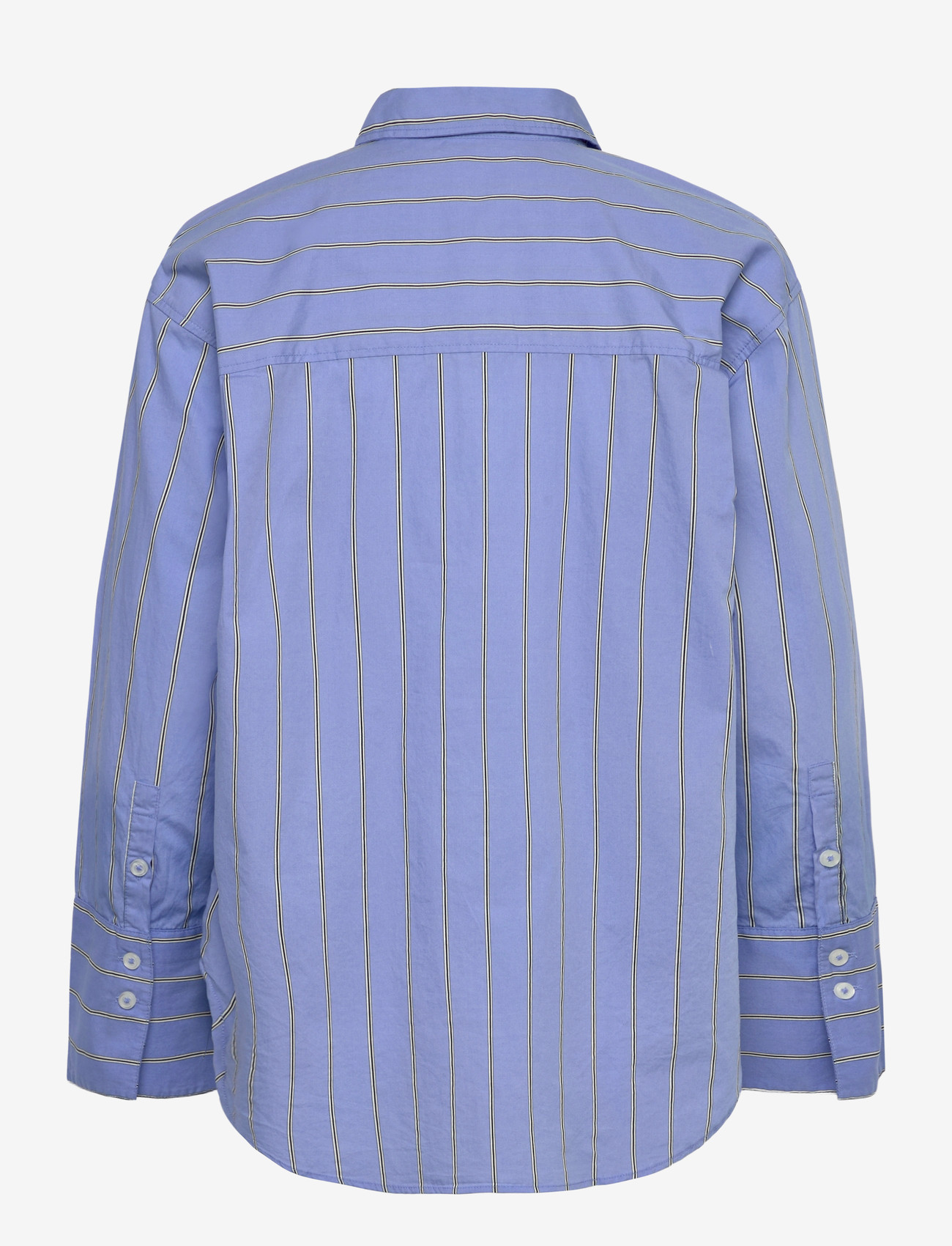 Gina Tricot - Poplin shirt - pikkade varrukatega särgid - blue stripe - 1