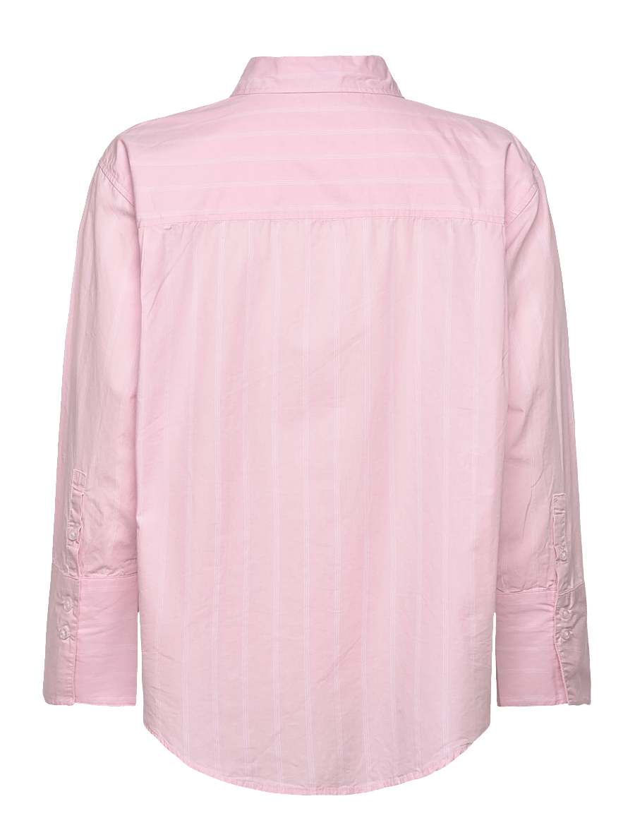 Gina Tricot - Poplin shirt - langärmlige hemden - pink/stripe (3122) - 2