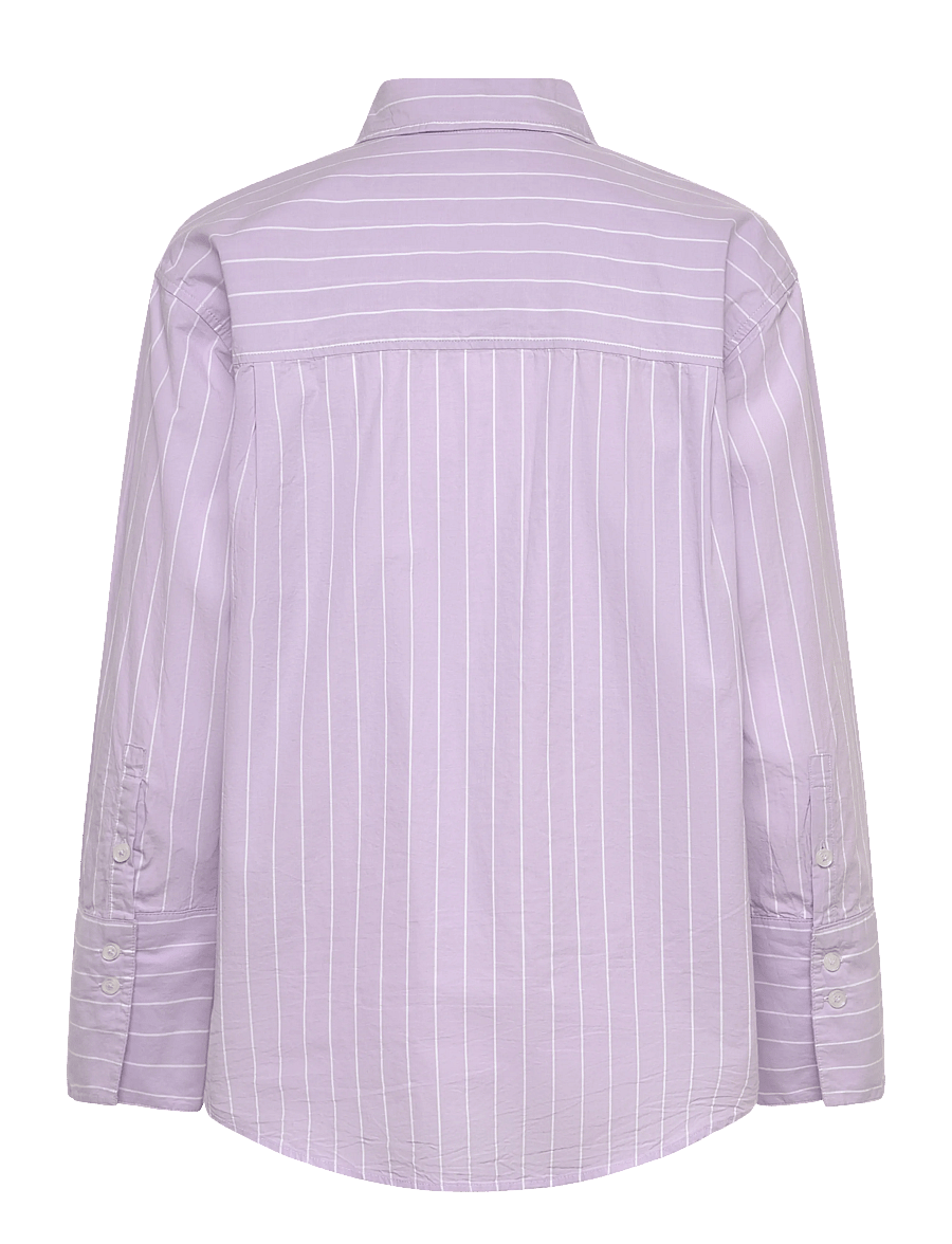 Gina Tricot - Poplin shirt - langärmlige hemden - purple/stripe (3004) - 2