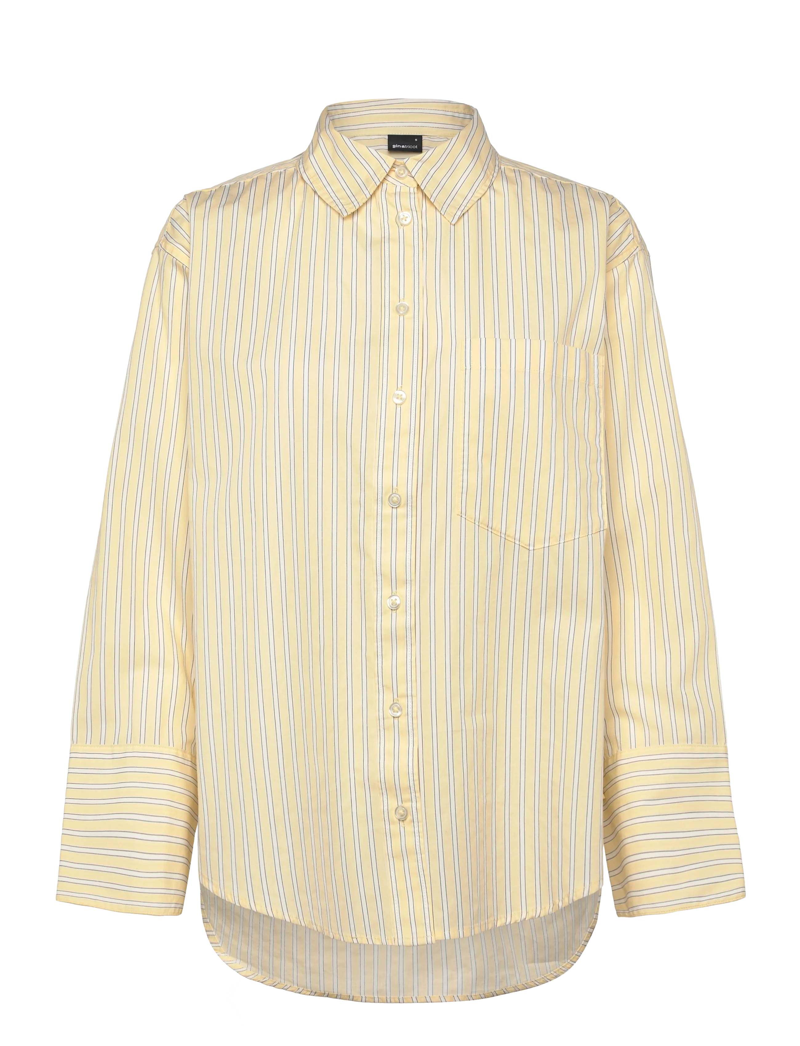 Gina Tricot Poplin shirt - Kläder - YELLOW/STRIPE (8108) / yellow