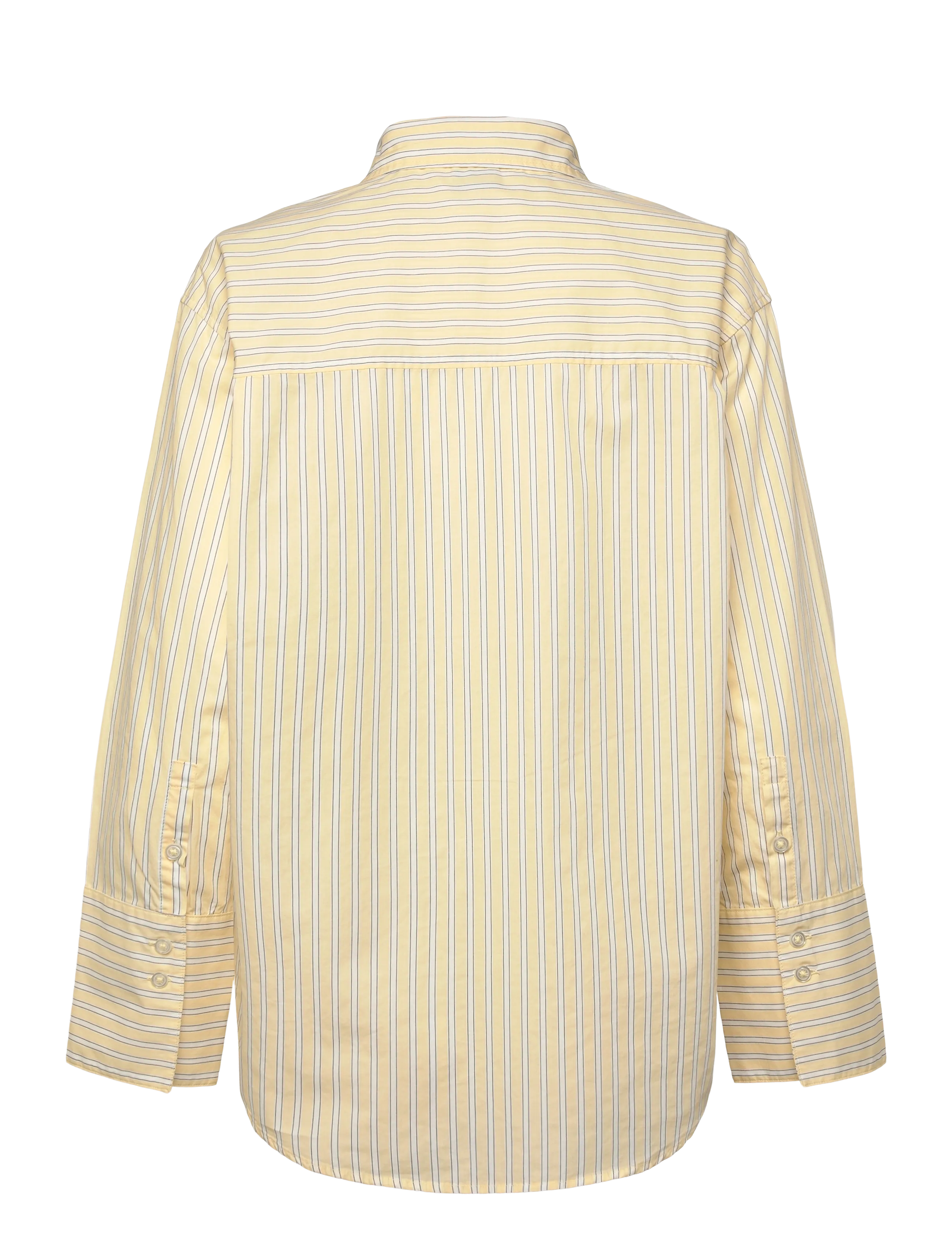 Gina Tricot - Poplin shirt - långärmade skjortor - yellow/stripe (8108) - 1