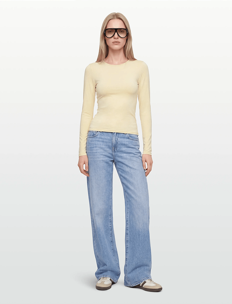 Gina Tricot - Low wide jeans - wide leg jeans - blue - 0