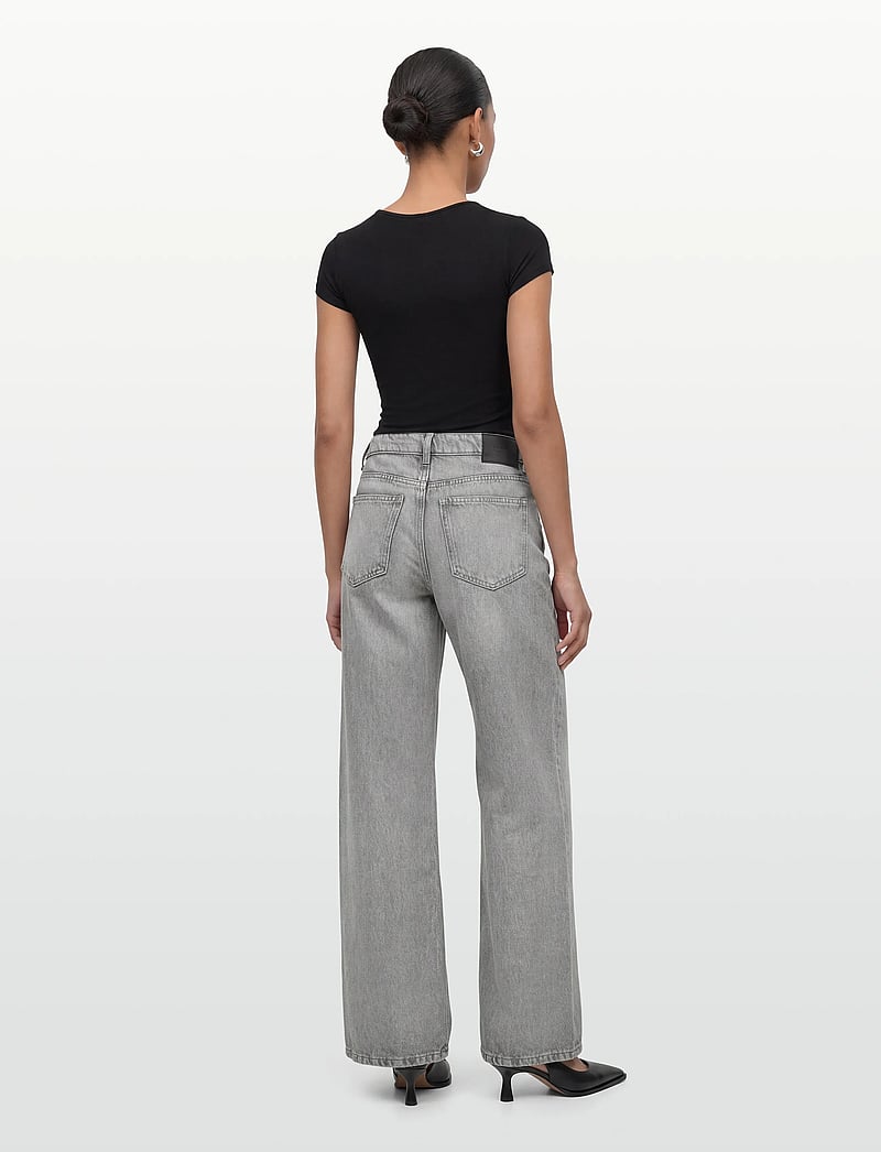 Gina Tricot - Low wide jeans - vida jeans - grey - 4
