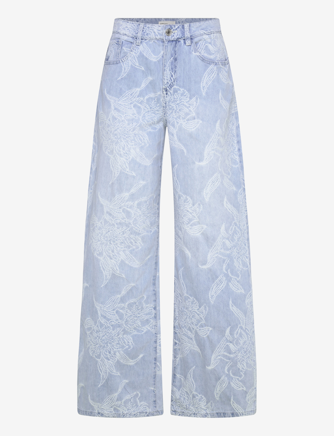 Gina Tricot - Embroidery jeans - vida jeans - blue - 0
